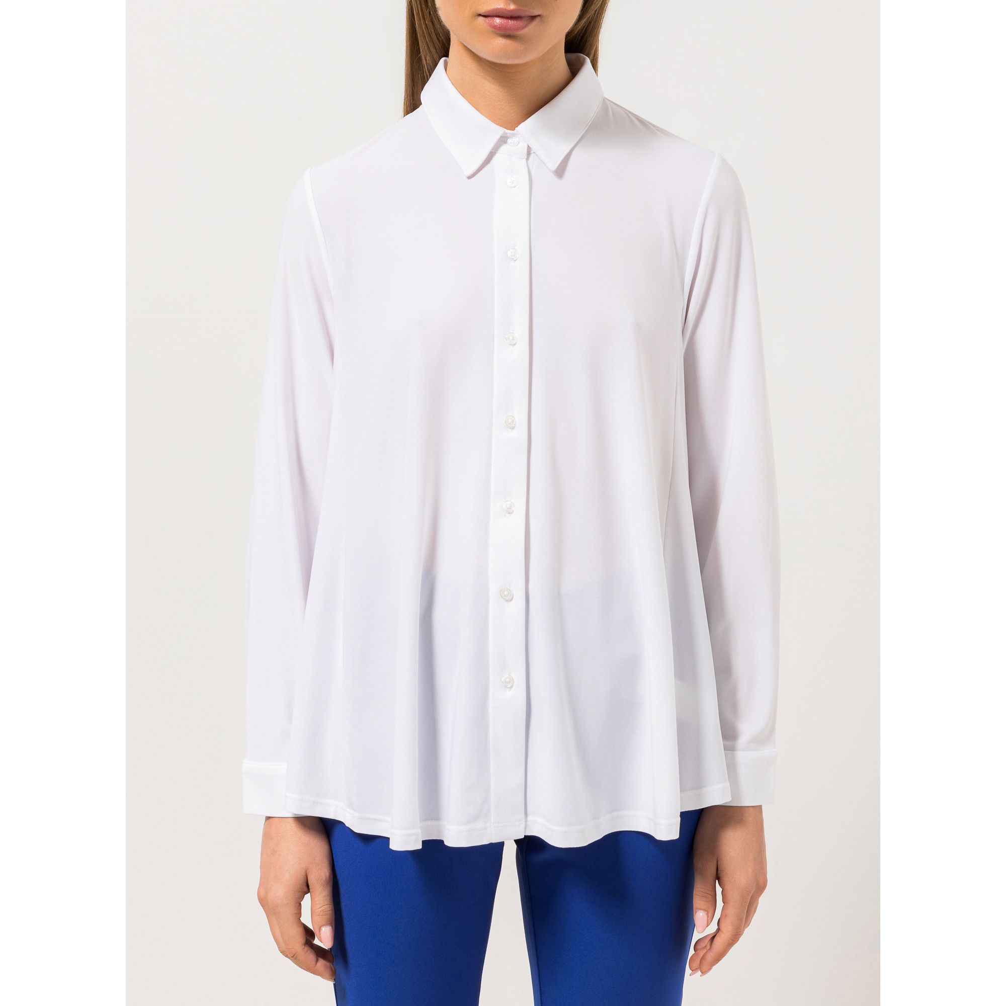 STEFFEN SCHRAUT Jerseybluse Sanremo Manschetten ausgestellter Saum leger weit