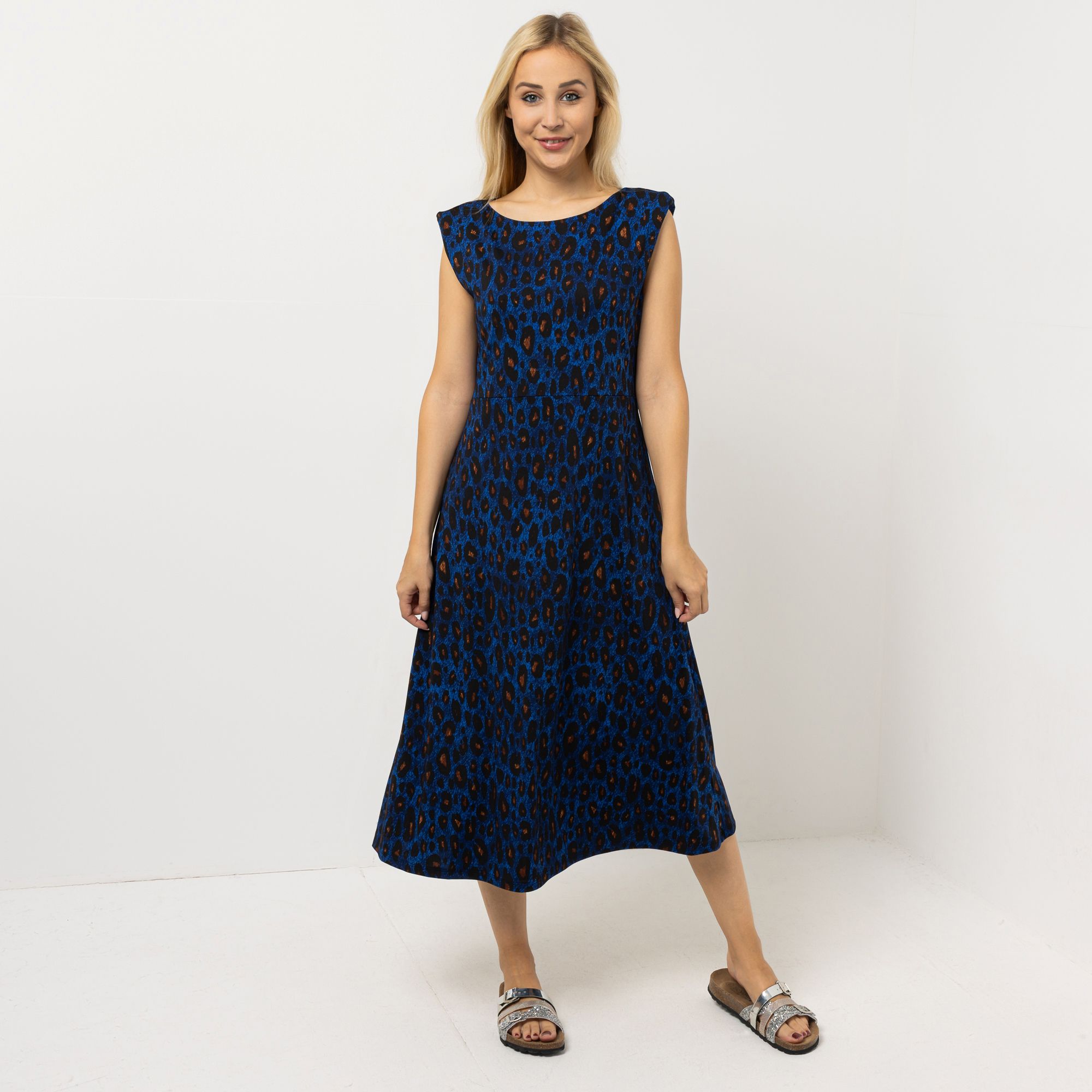 KIM & CO. Kleid, ohne Arm Brazil Knit Jersey Rundhalsausschnitt figurumspielend