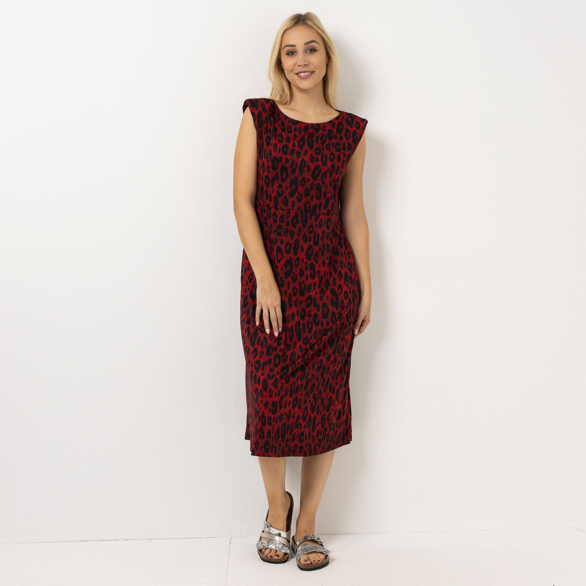 KIM & CO. Kleid, ohne Arm Brazil Knit Jersey Rundhalsausschnitt figurumspielend