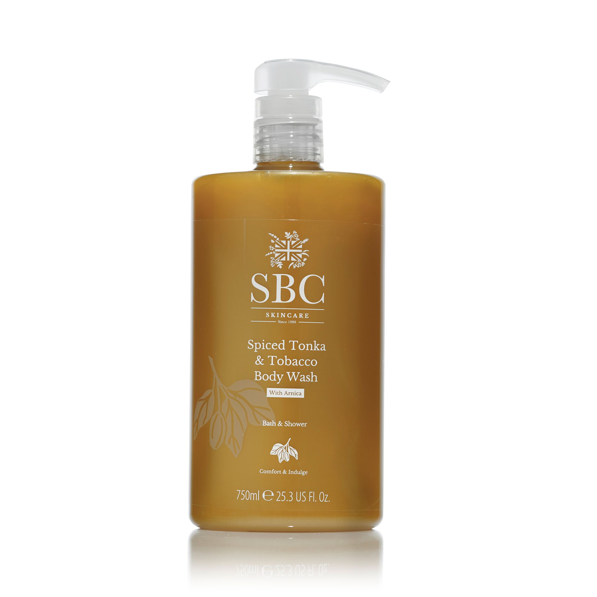 SBC Spiced Tonka & Tobacco with Arnica Body Wash 750ml