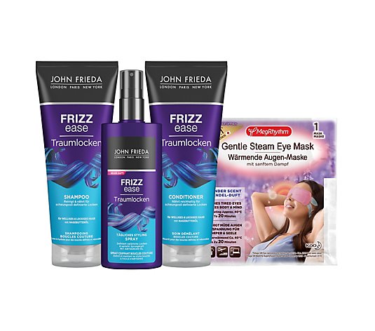JOHN FRIEDA Frizz Ease Traumlocken Shampoo Conditioner, Styling- spray, Augenmaske