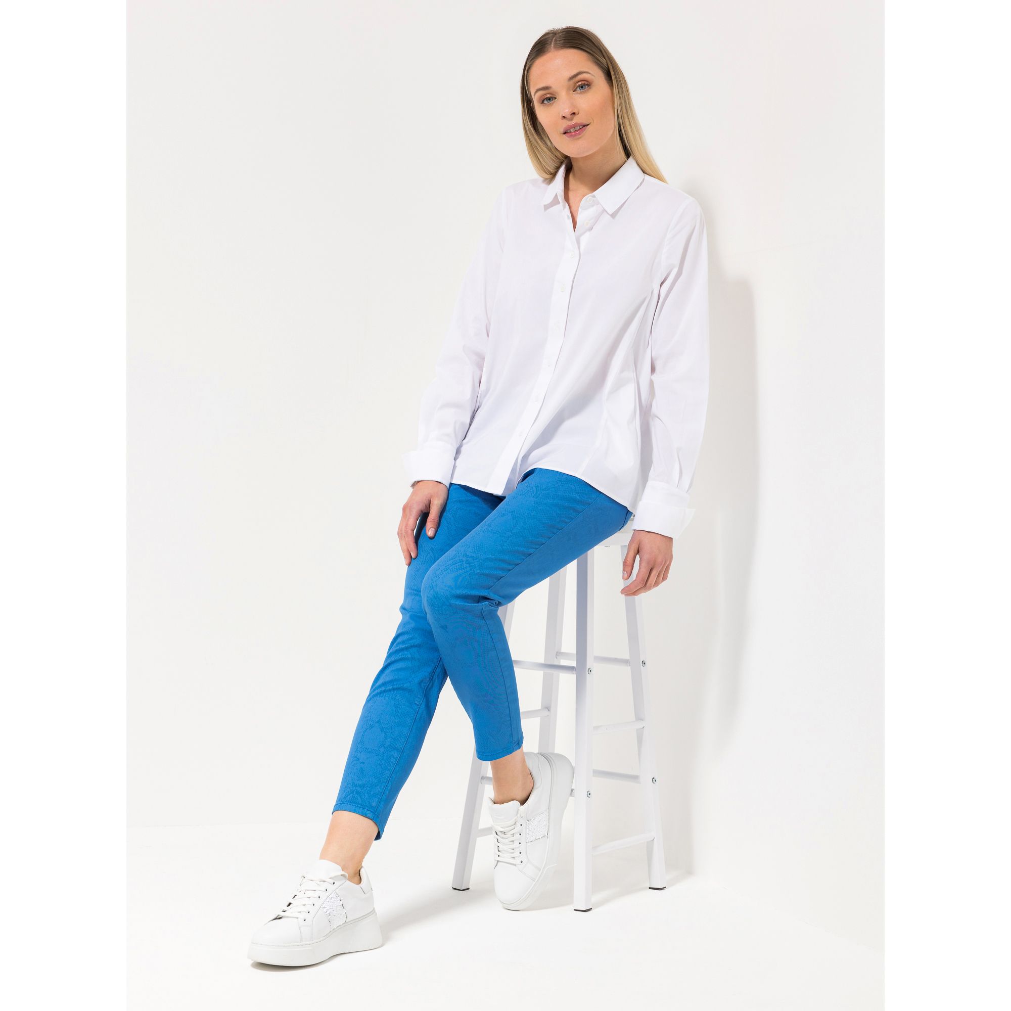 STEFFEN SCHRAUT Jeans, knöchellang 5-Pocket-Style Schlangenmuster sehr schmales Bein