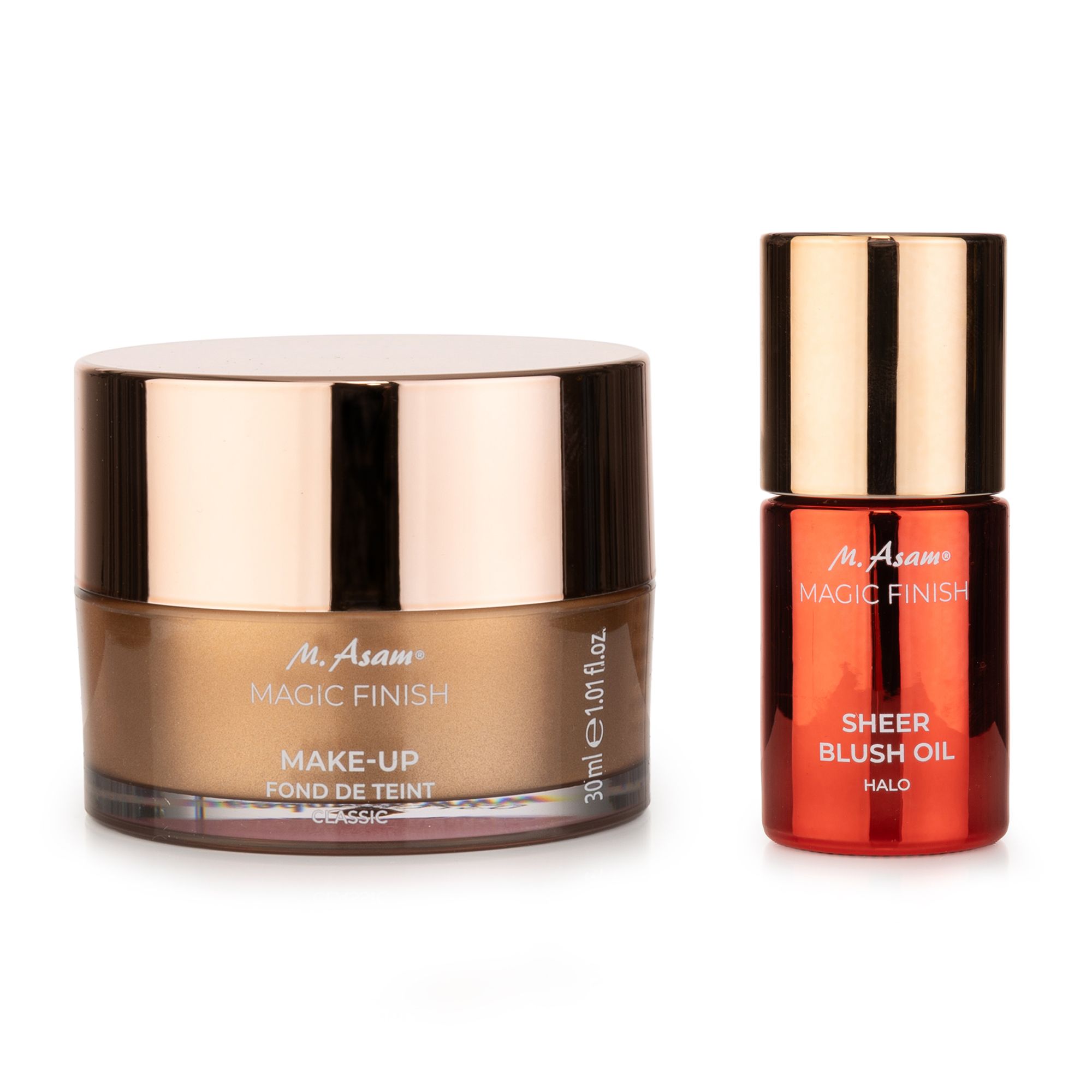 M.ASAM® Magic Finish Make-Up Mousse 30ml & Sheer Blush Oil 10ml