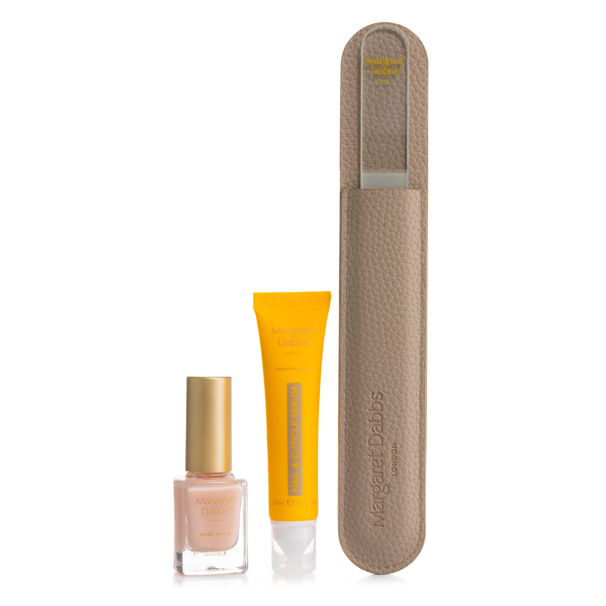 MARGARET DABBS LONDON Nail Strengthening Treatment 9ml Nail & Cuticle Pen 15ml & Nagelfeile