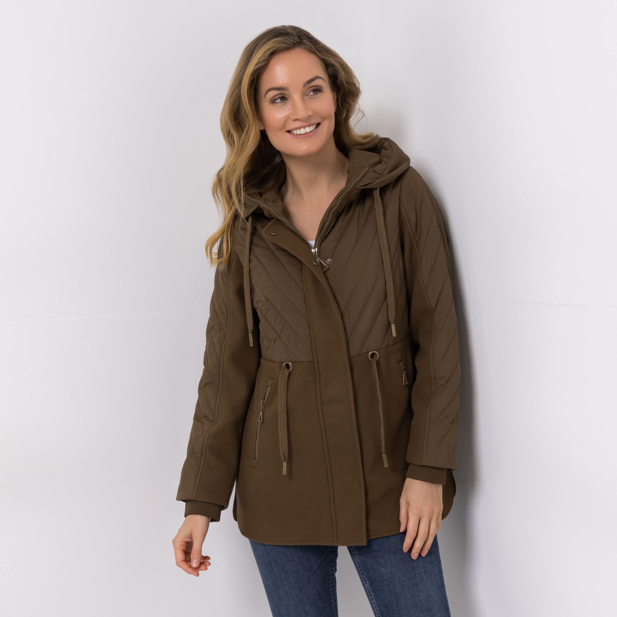 DAWID by Dawid Tomaszewski Jacke, Kapuze Materialmix figurumspielend