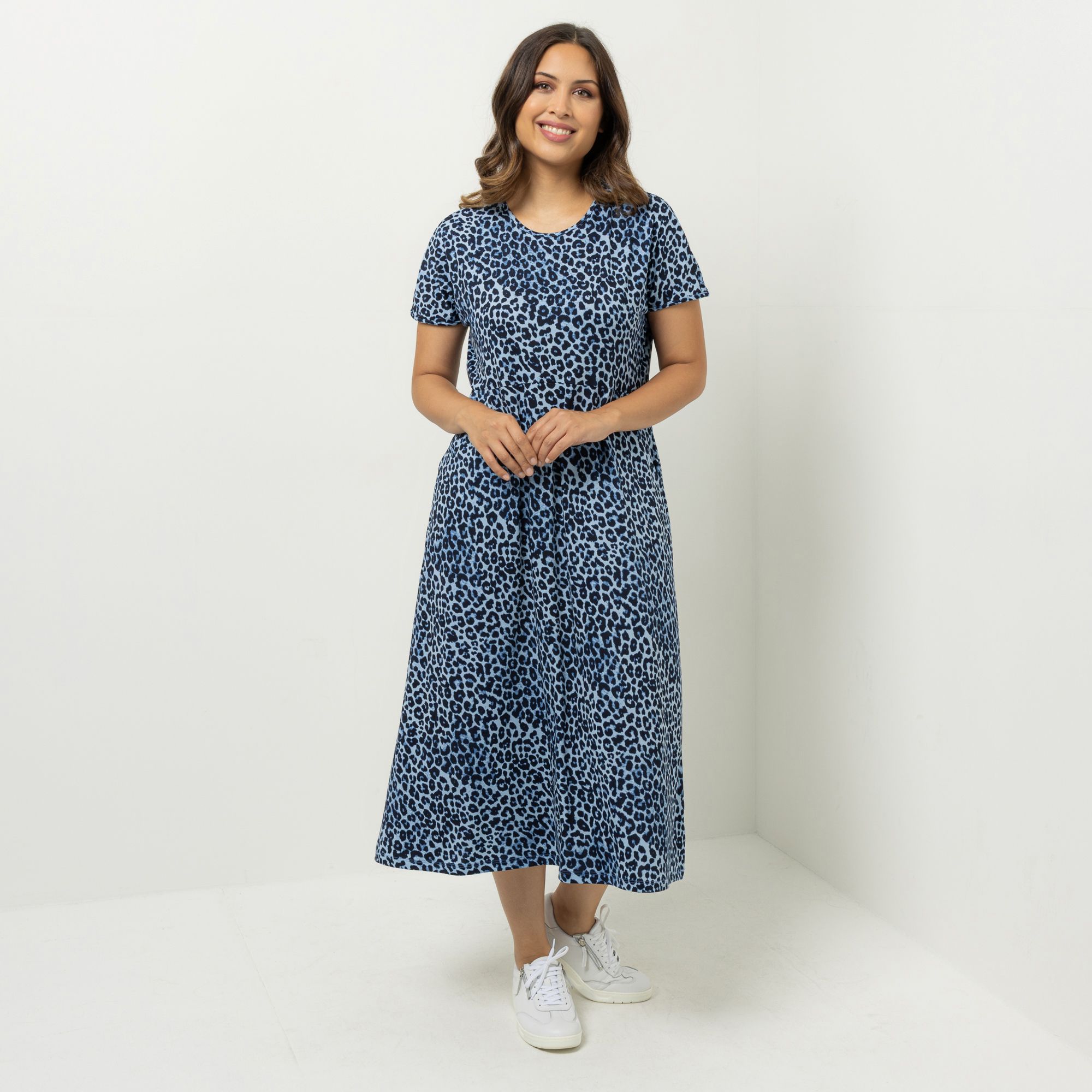 KIM & CO. Kleid, Midi-Länge Brazil Knit Jersey Eingrifftaschen figurumspielend