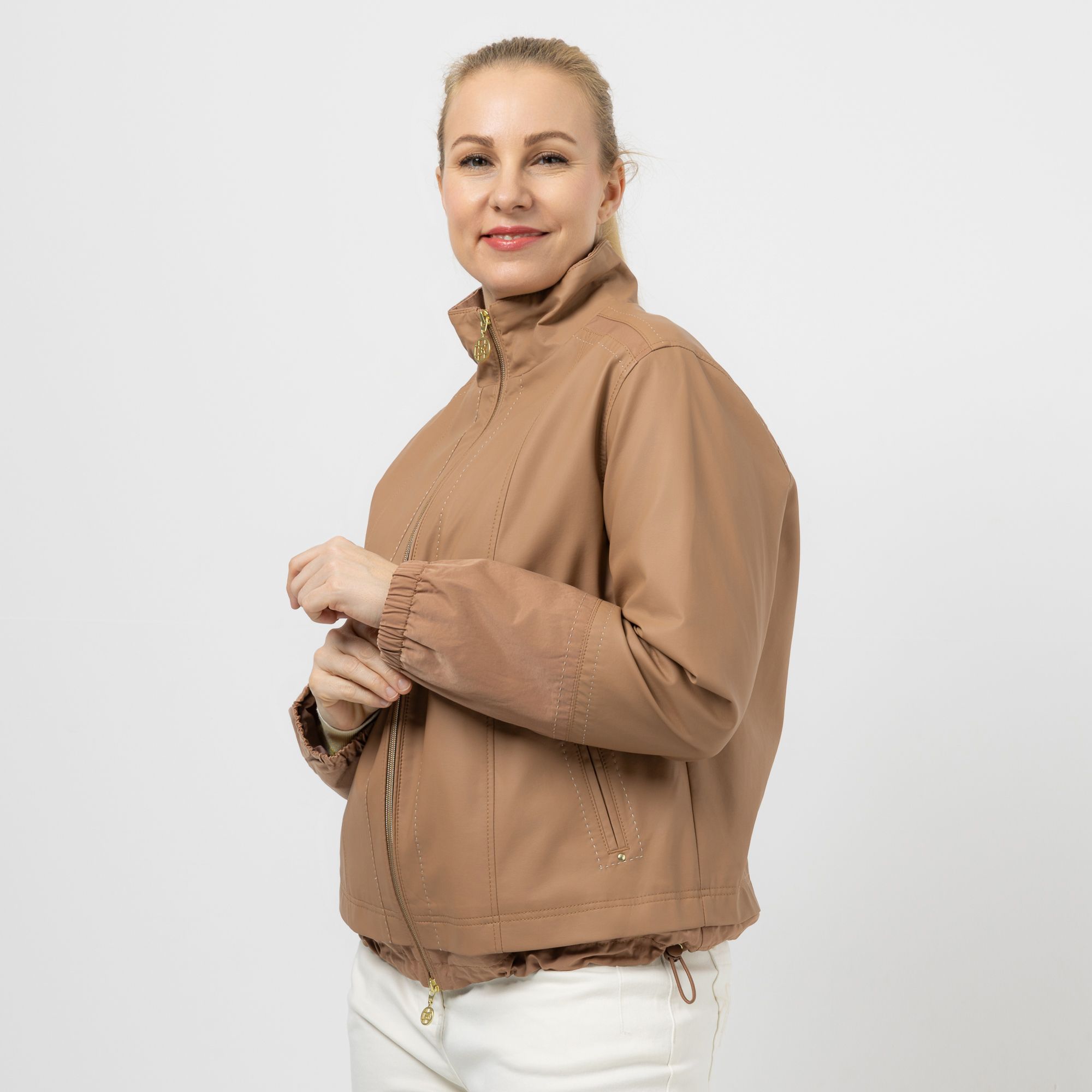 DAWID by Dawid Tomaszewski Jacke, kurze Form Nappalederimitat figurumspielend