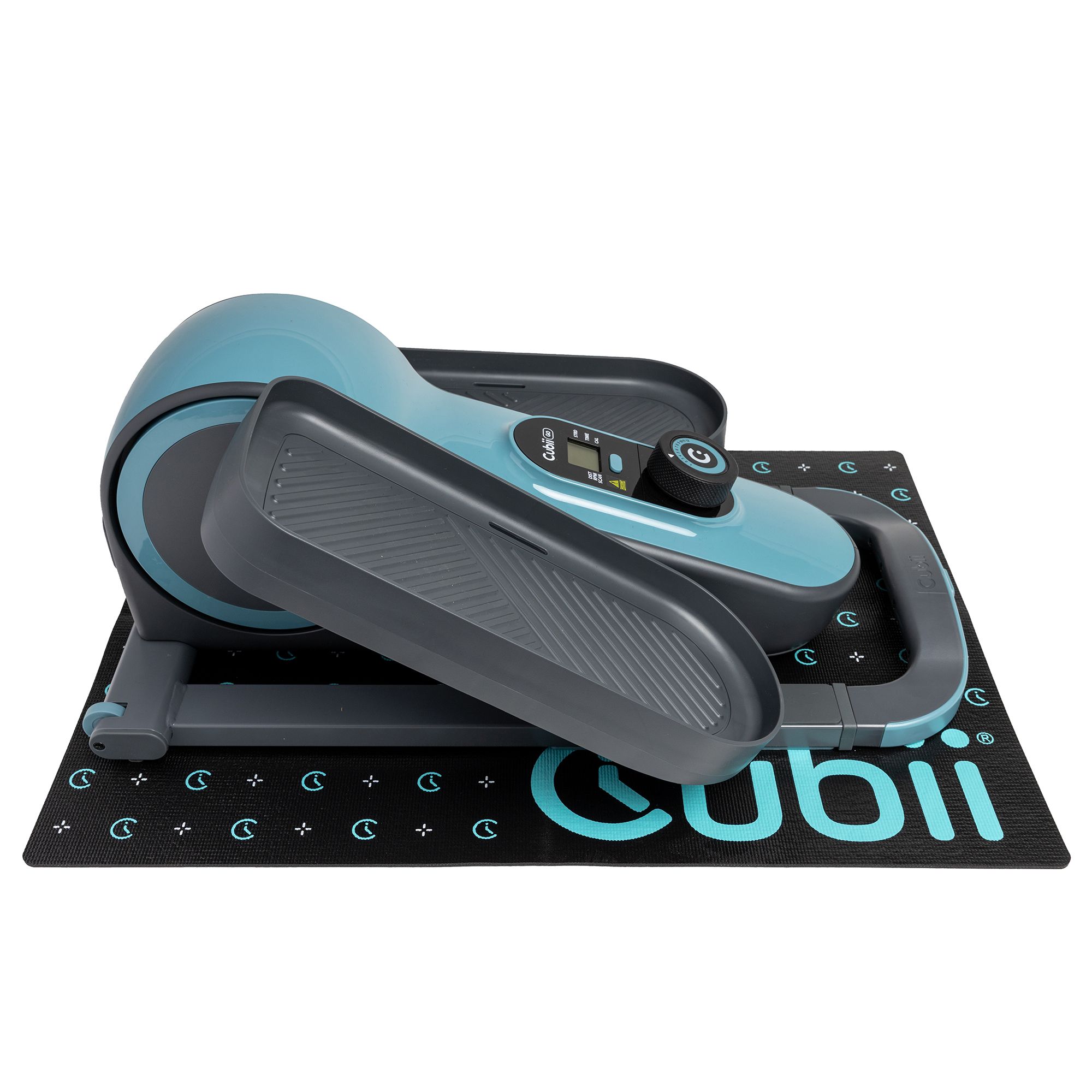 CUBII GO Ellipsentrainer 12 Widerstandstufen mit Bodenmatte und Teleskopgriff
