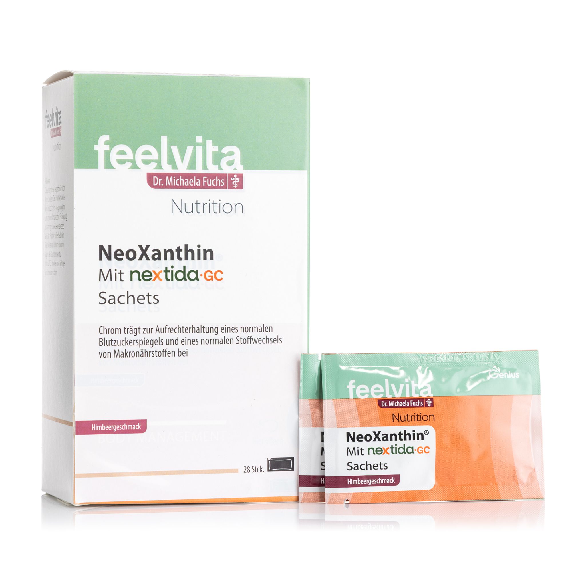 Dr. Michaela Fuchs feelvita Neoxanthin Kapseln 28 Sachets für 28 Tage Inhalt: 168 g