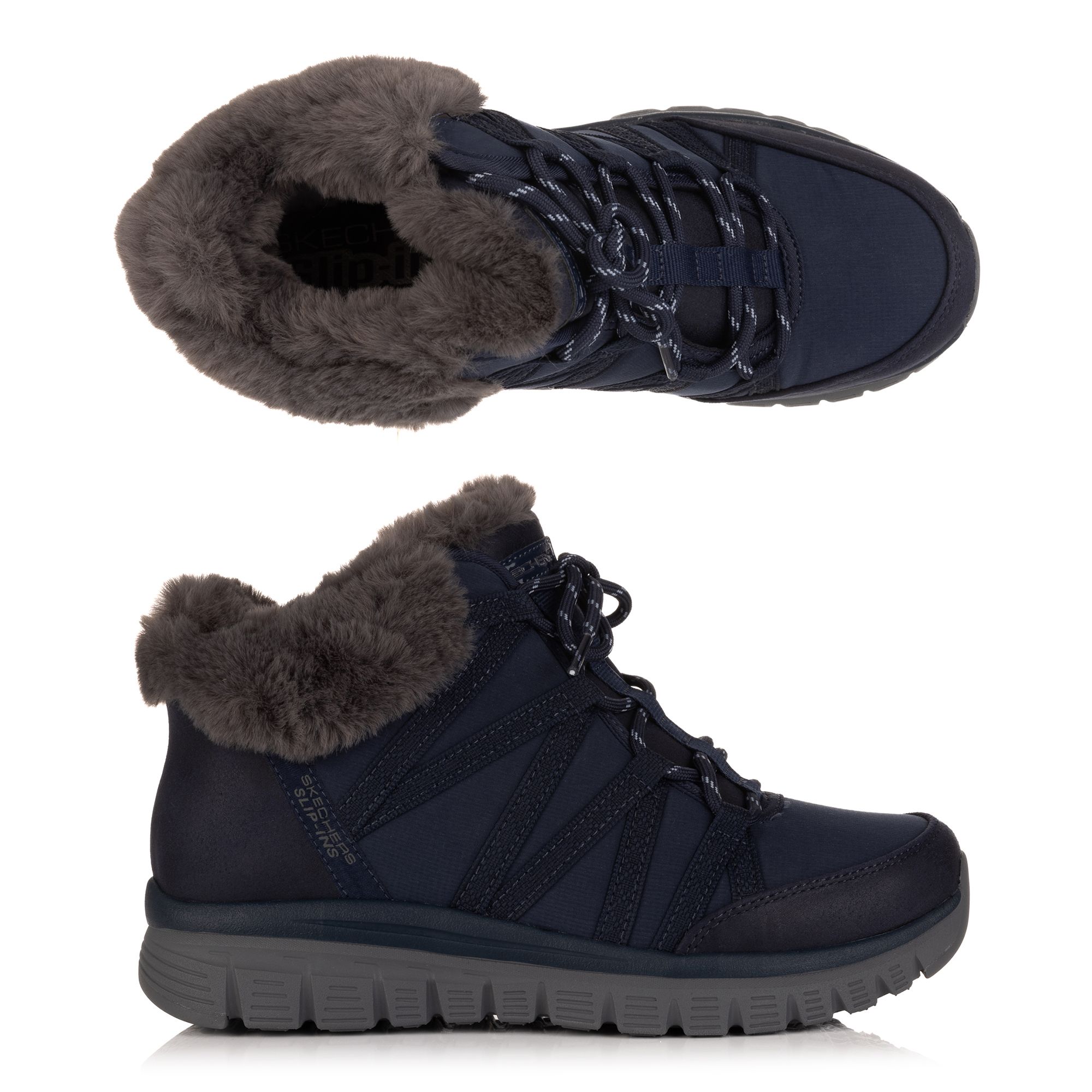 SKECHERS Damen-Stiefelette Graceful Materialmix Hands Free Slip-ins®