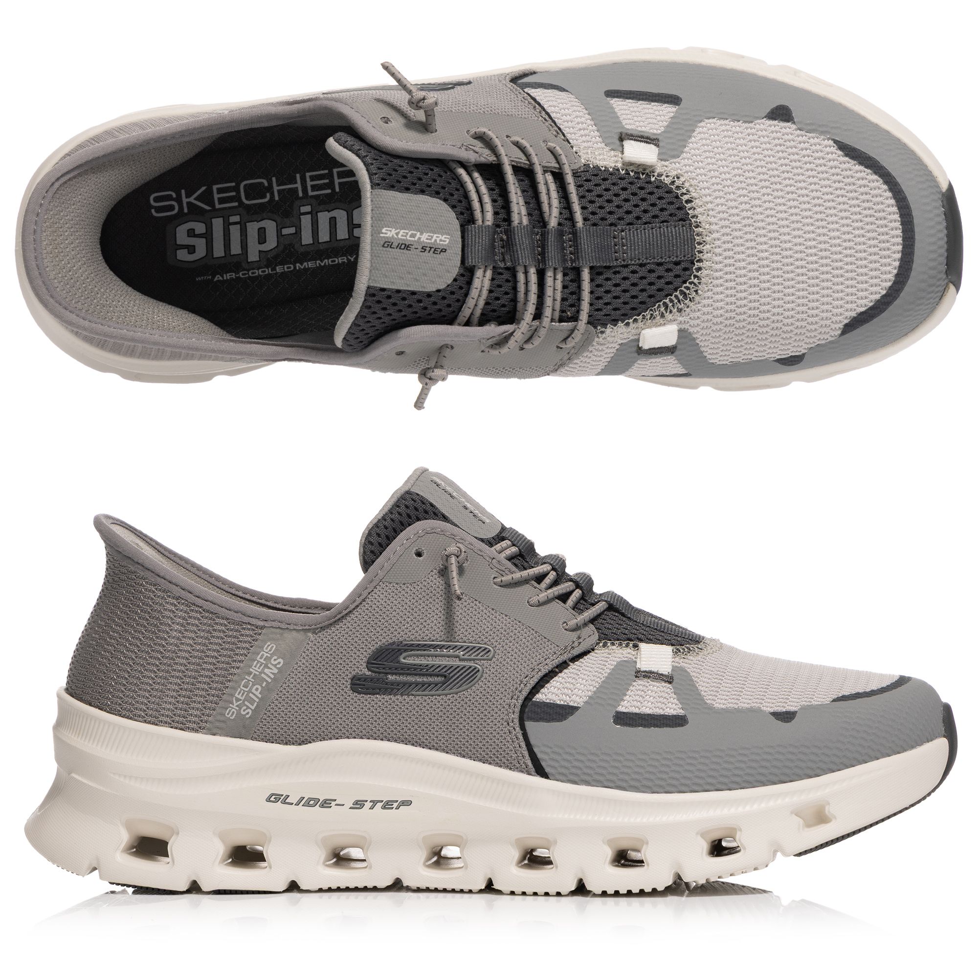 SKECHERS Herren-Slipper Glide Step Pro Funktionsstrick Hands Free Slip-ins®