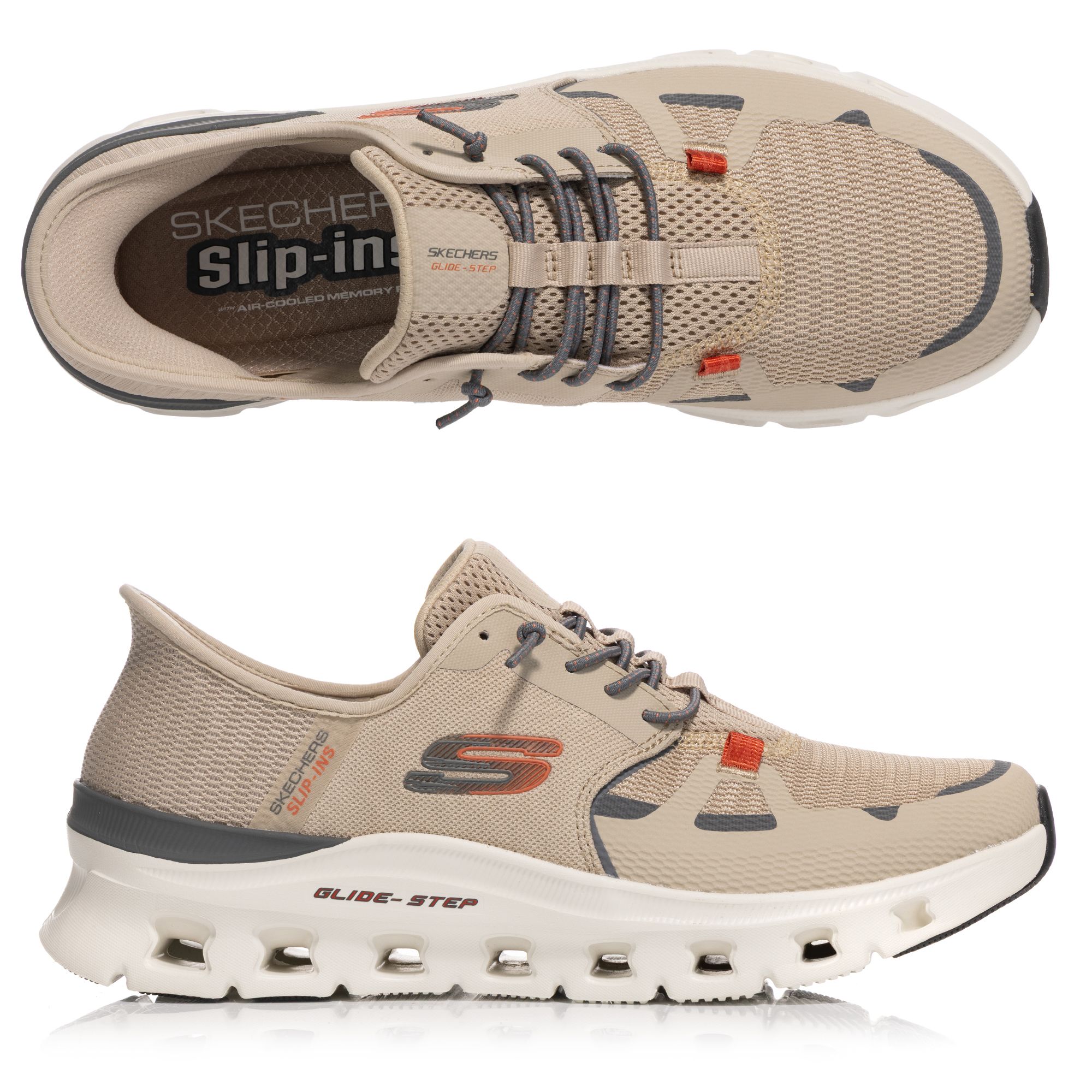 SKECHERS Herren-Slipper Glide Step Pro Funktionsstrick Hands Free Slip-ins®