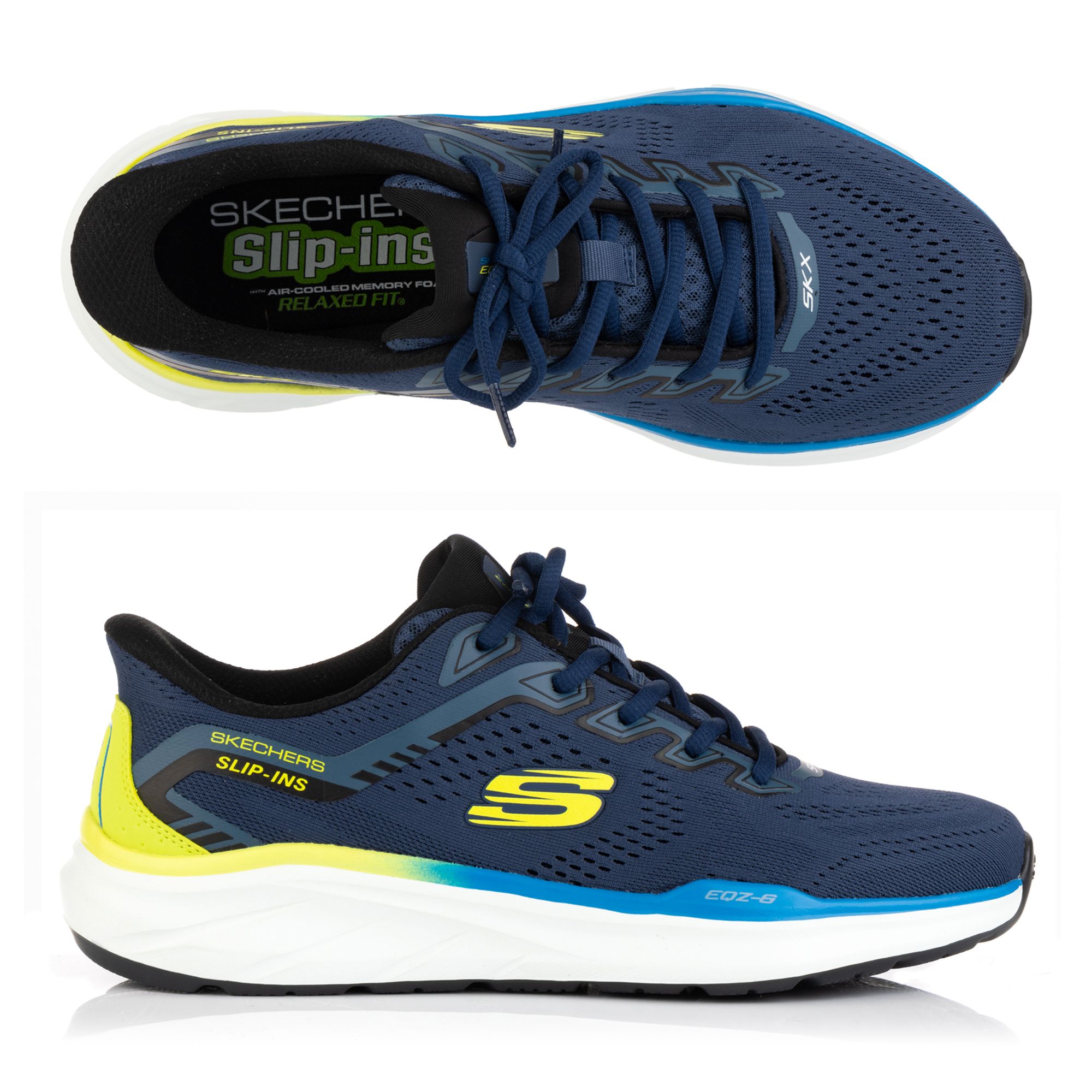 SKECHERS Herren-Slipper Equalizer Loyde Mesh Memory Foam