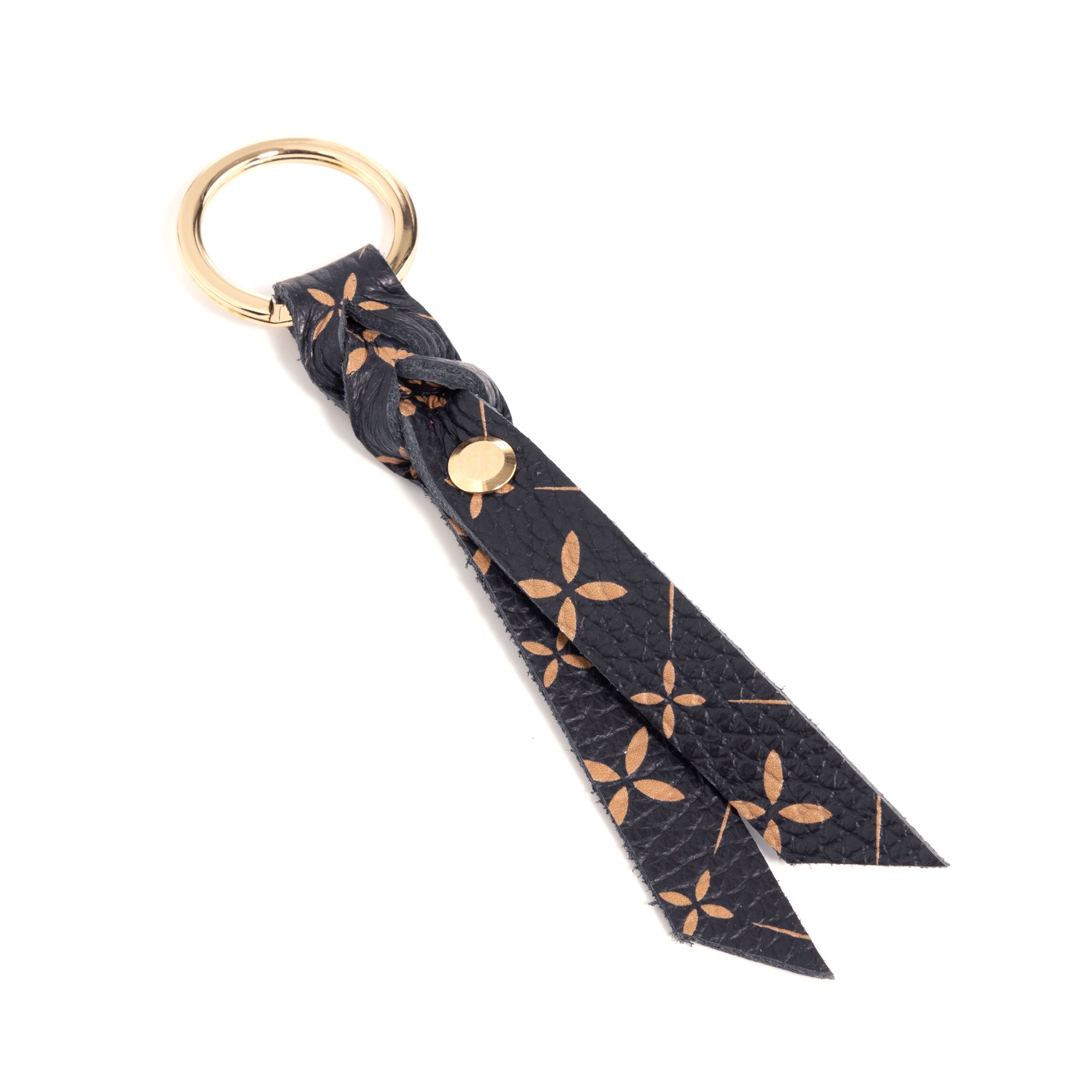 VITAFORM Schlüsselanhänger Nappaleder Blütenlogodruck Länge 14cm