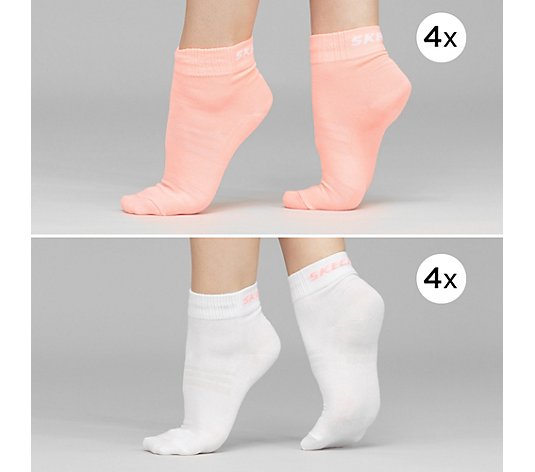 SKECHERS Unisex-Socken 2 Farben Baumwollmix 8 Paar
