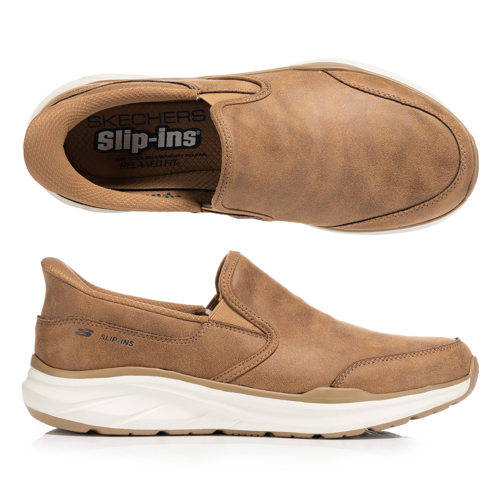 SKECHERS Herren Slipper Equalizer 6.0 - Zorlo Materialmix Hands Free Slip-Ins®