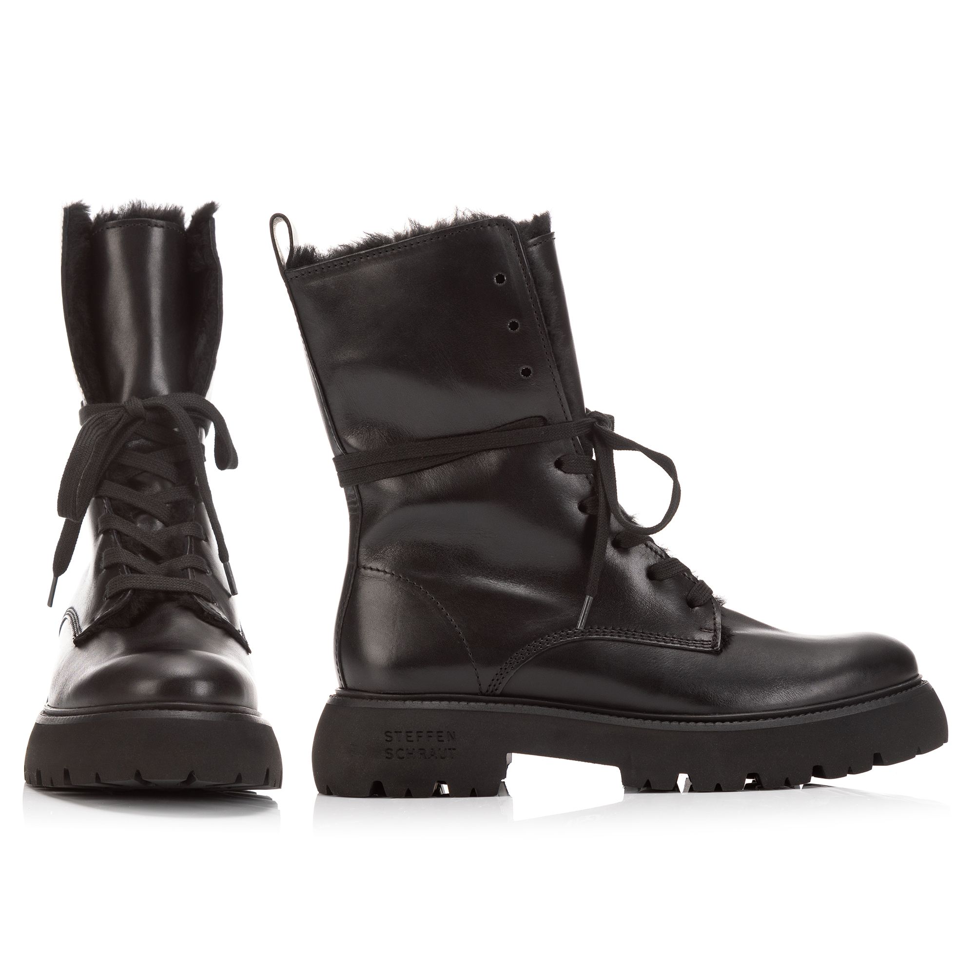 STEFFEN SCHRAUT by Kennel & Schmenger Damen-Stiefelette Lammfell gefüttert Reißverschluss innen