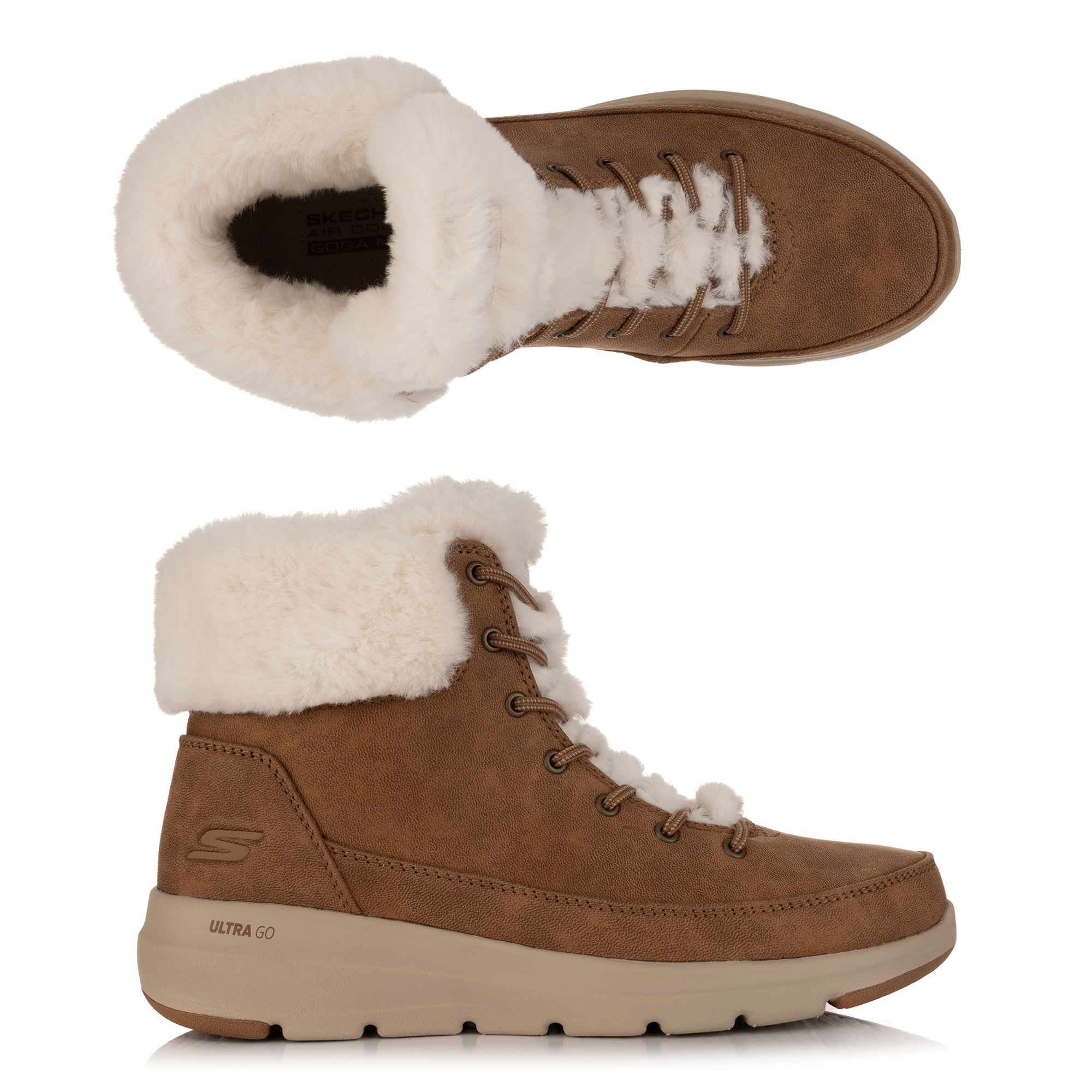 SKECHERS Damen-Stiefelette Glacial Ultra Materialmix Ultra Go® Dämpfung