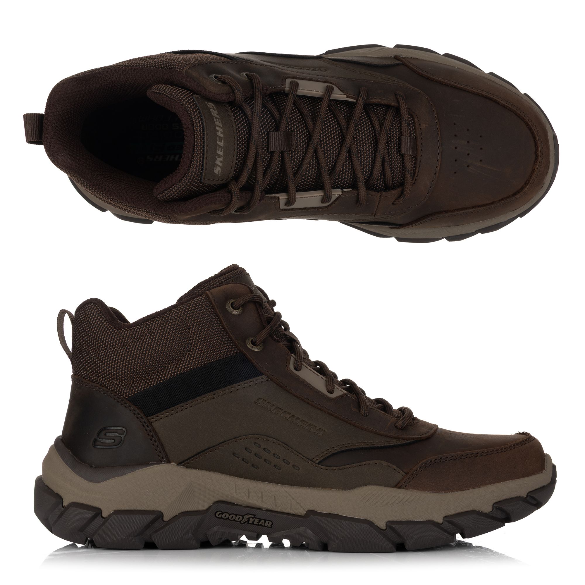 SKECHERS Herren-Stiefelette Santoro-Hopkins Goodyear® Sohle Materialmix