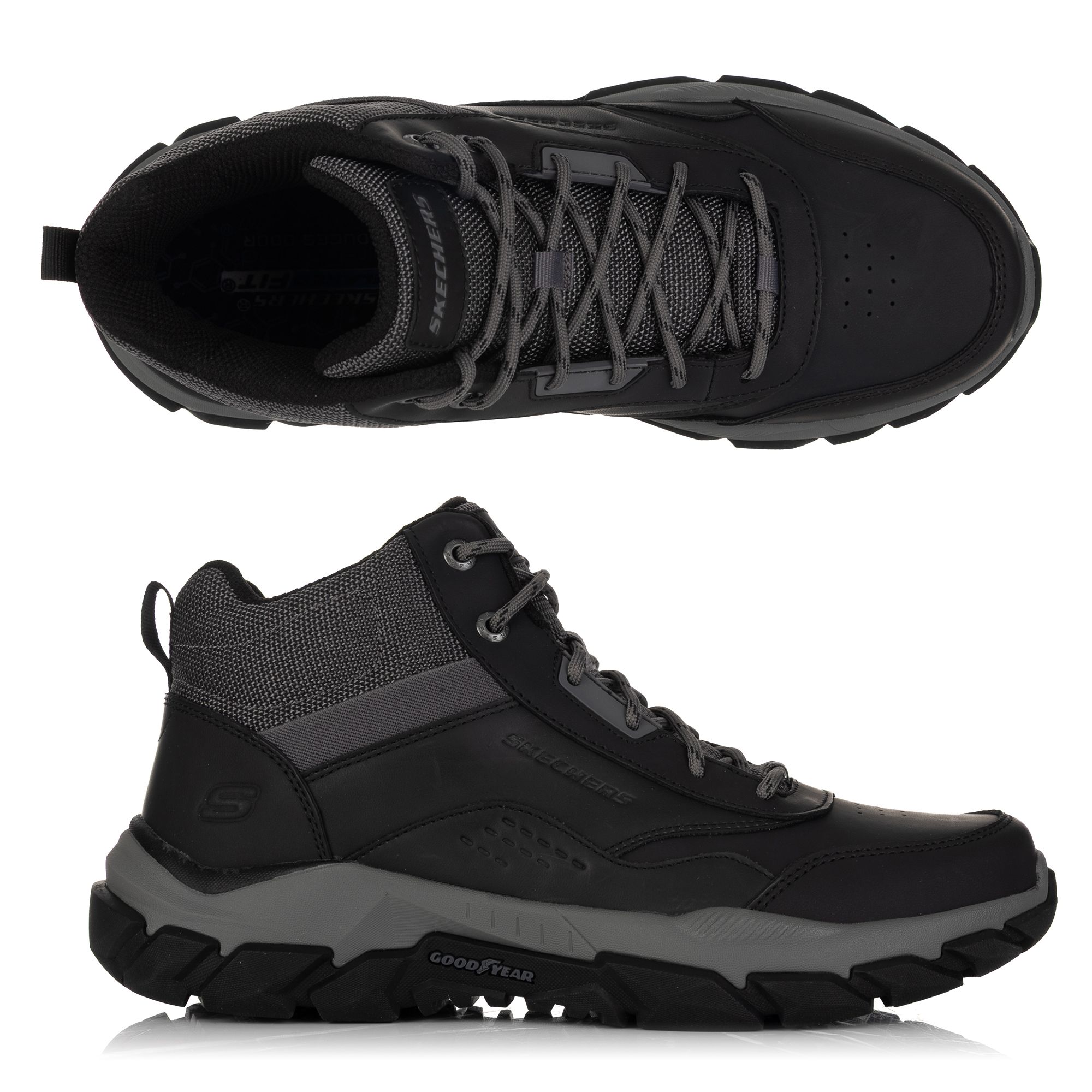SKECHERS Herren-Stiefelette Santoro-Hopkins Goodyear® Sohle Materialmix
