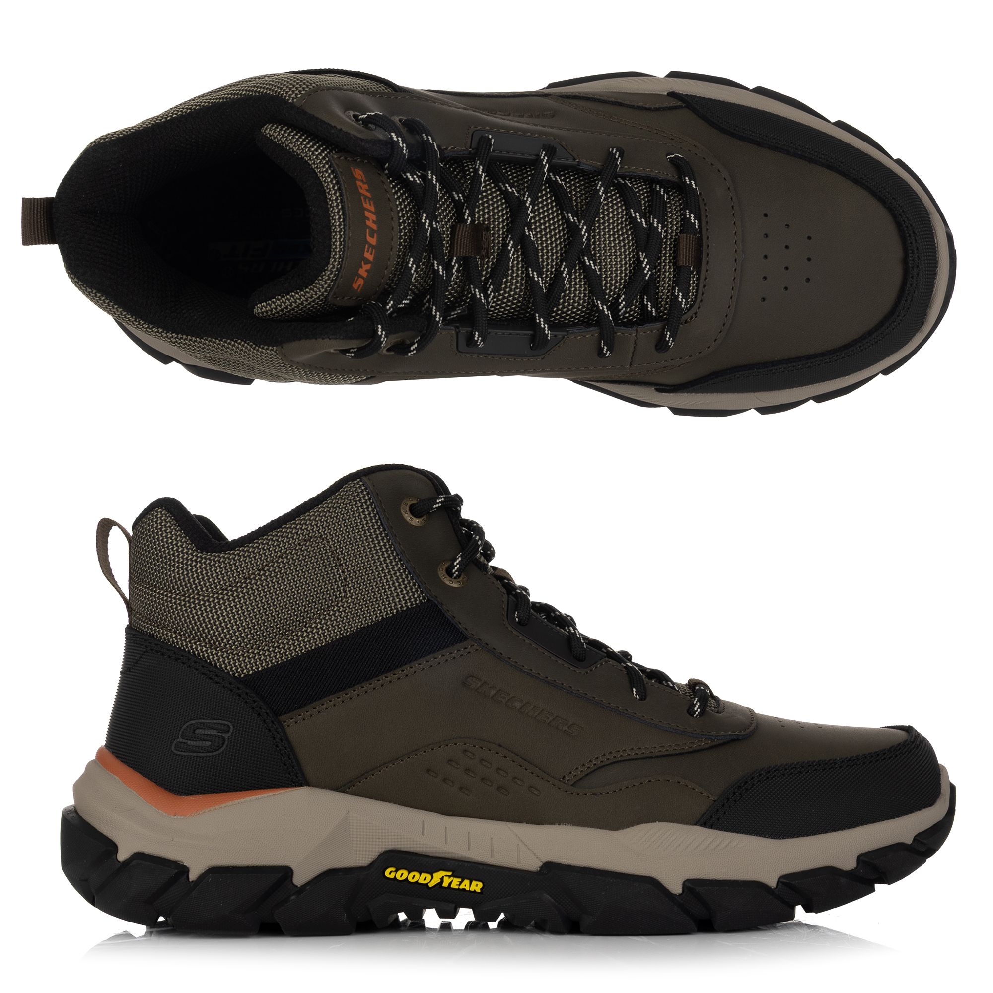 SKECHERS Herren-Stiefelette Santoro-Hopkins Goodyear® Sohle Materialmix