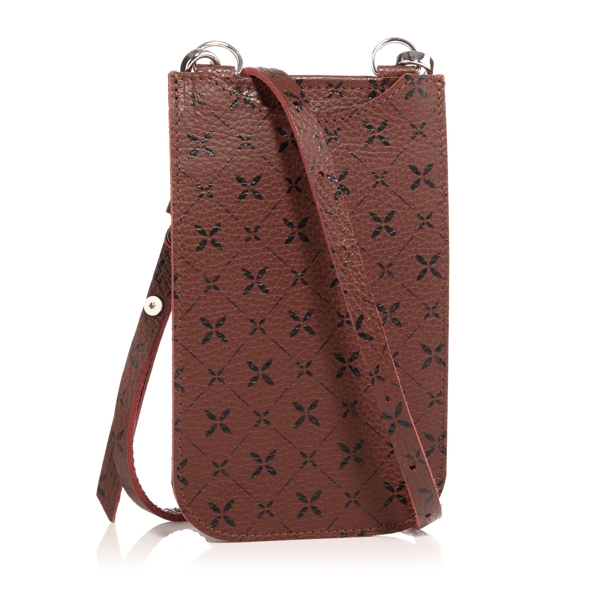 VITAFORM Handytasche Nappaleder Mikrofaser Futter verstellbarer Riemen