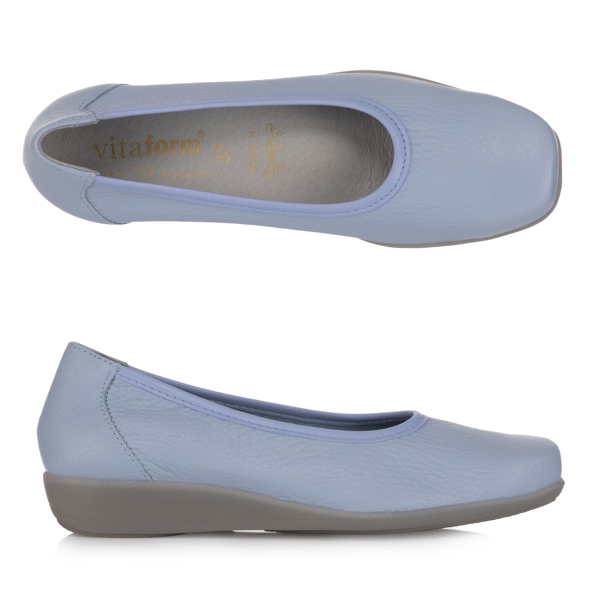 VITAFORM Ballerina Hirschleder Shock Absorber Sohle Hilka