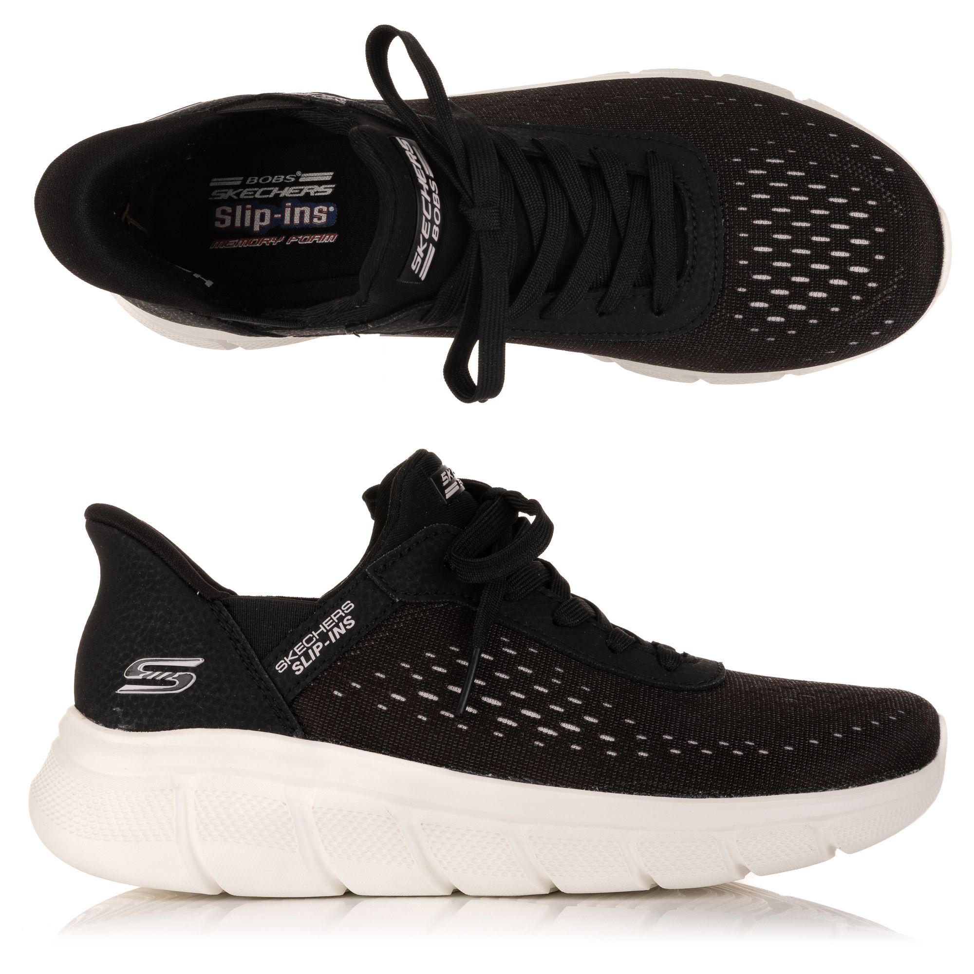 SKECHERS Damen-Sneaker BOBS Sport B Flex Mesh Hands Free Slip-ins®