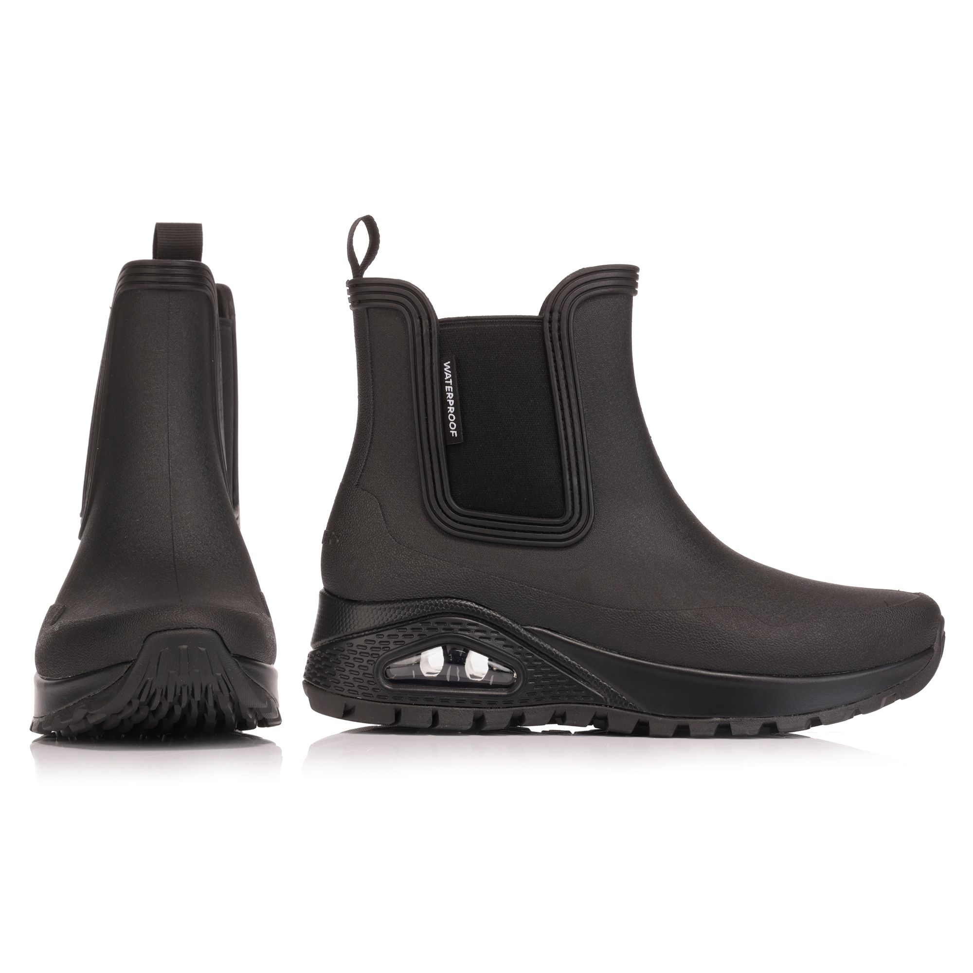 SKECHERS Damen-Gummistiefel Dancing N The Rain Uno Rugged wasserdicht