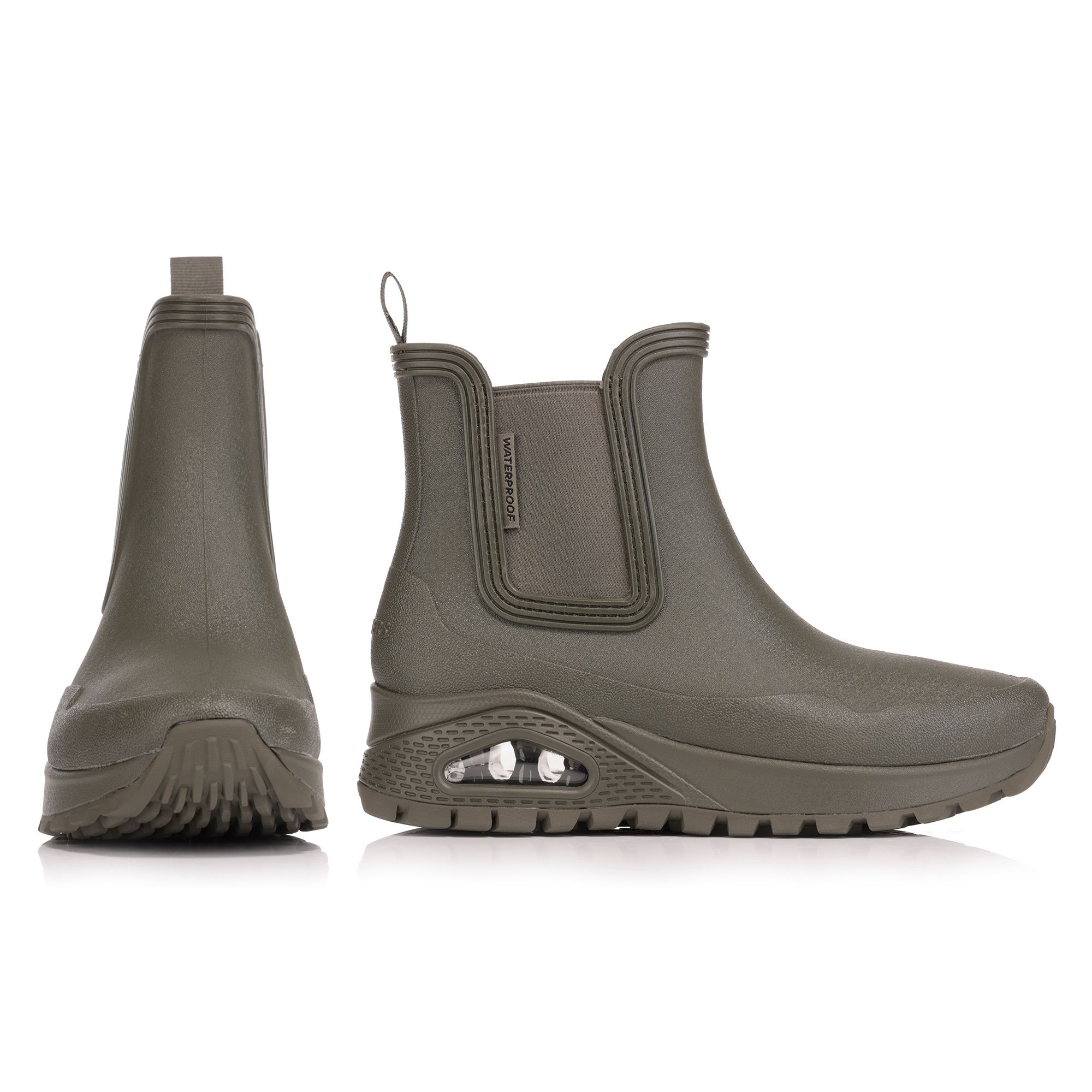 SKECHERS Damen-Gummistiefel Dancing N The Rain Uno Rugged wasserdicht