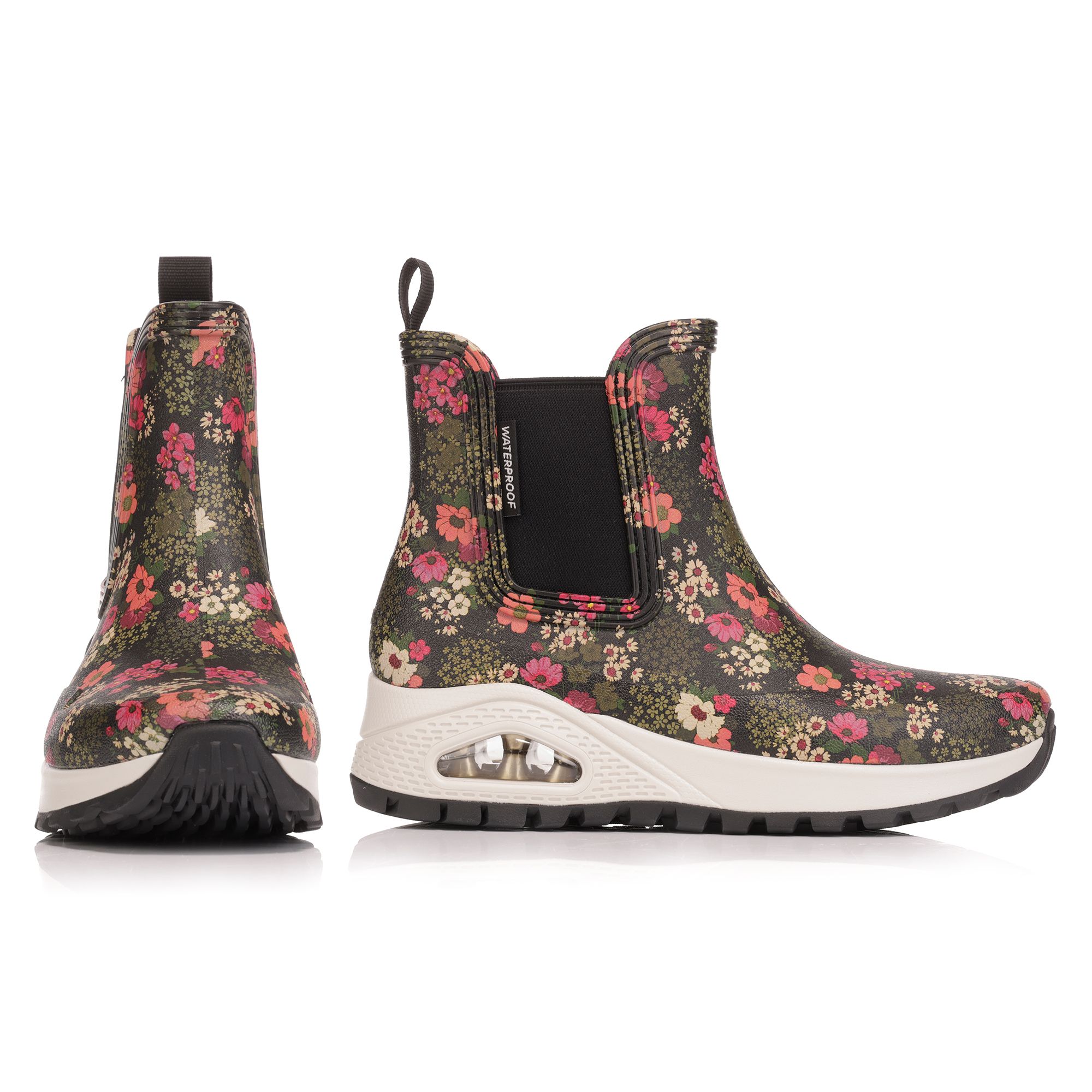 SKECHERS Damen-Gummistiefel Dancing N The Rain Uno Rugged wasserdicht