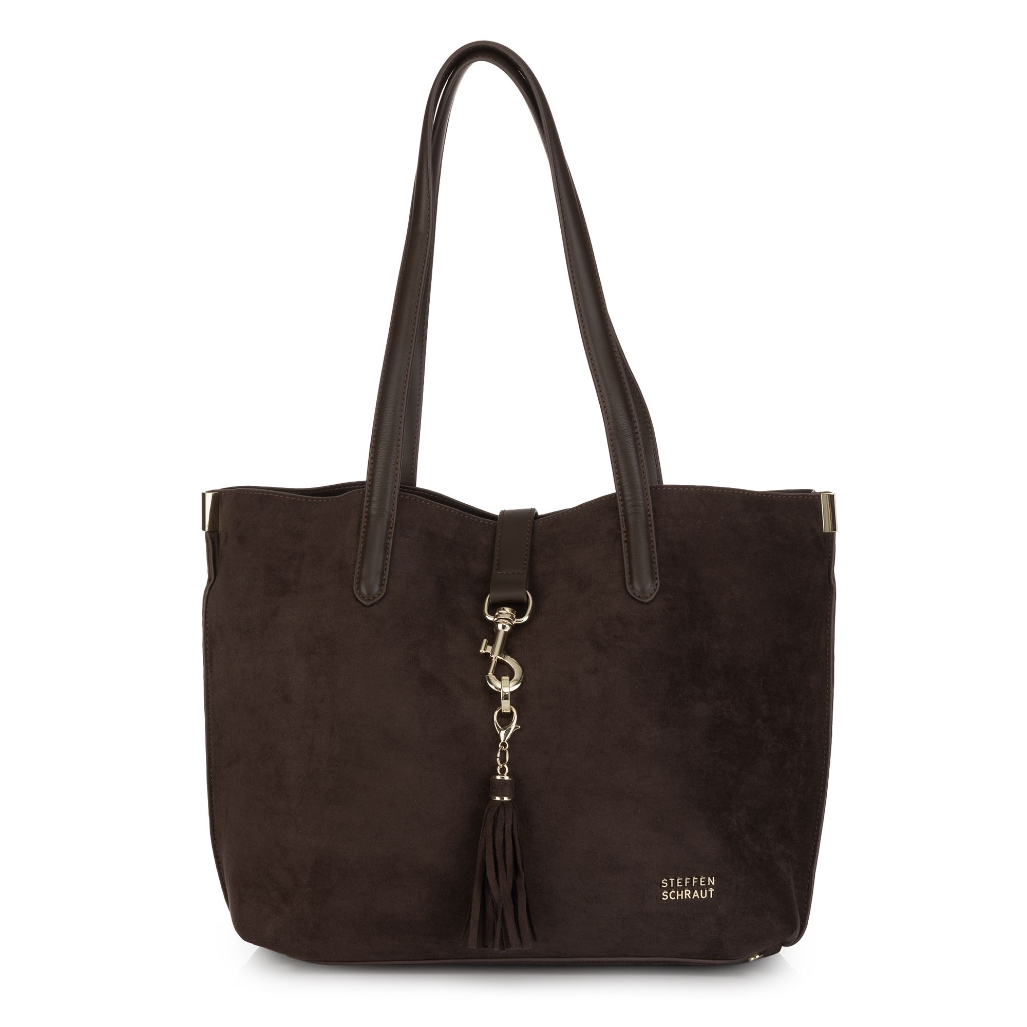 STEFFEN SCHRAUT Shopper Wildlederoptik diverse Fächer Henkellänge ca. 28 cm