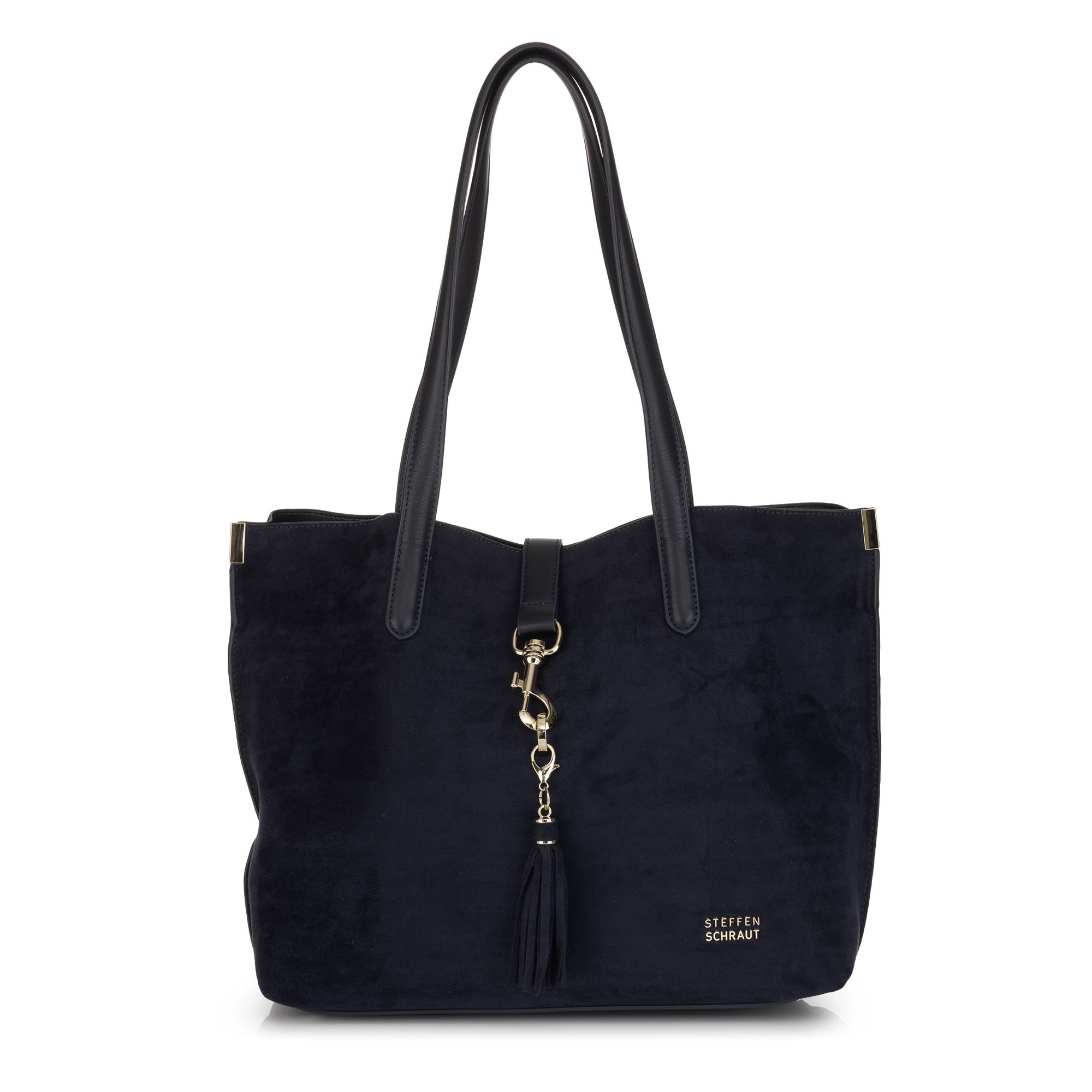 STEFFEN SCHRAUT Shopper Wildlederoptik diverse Fächer Henkellänge ca. 28 cm