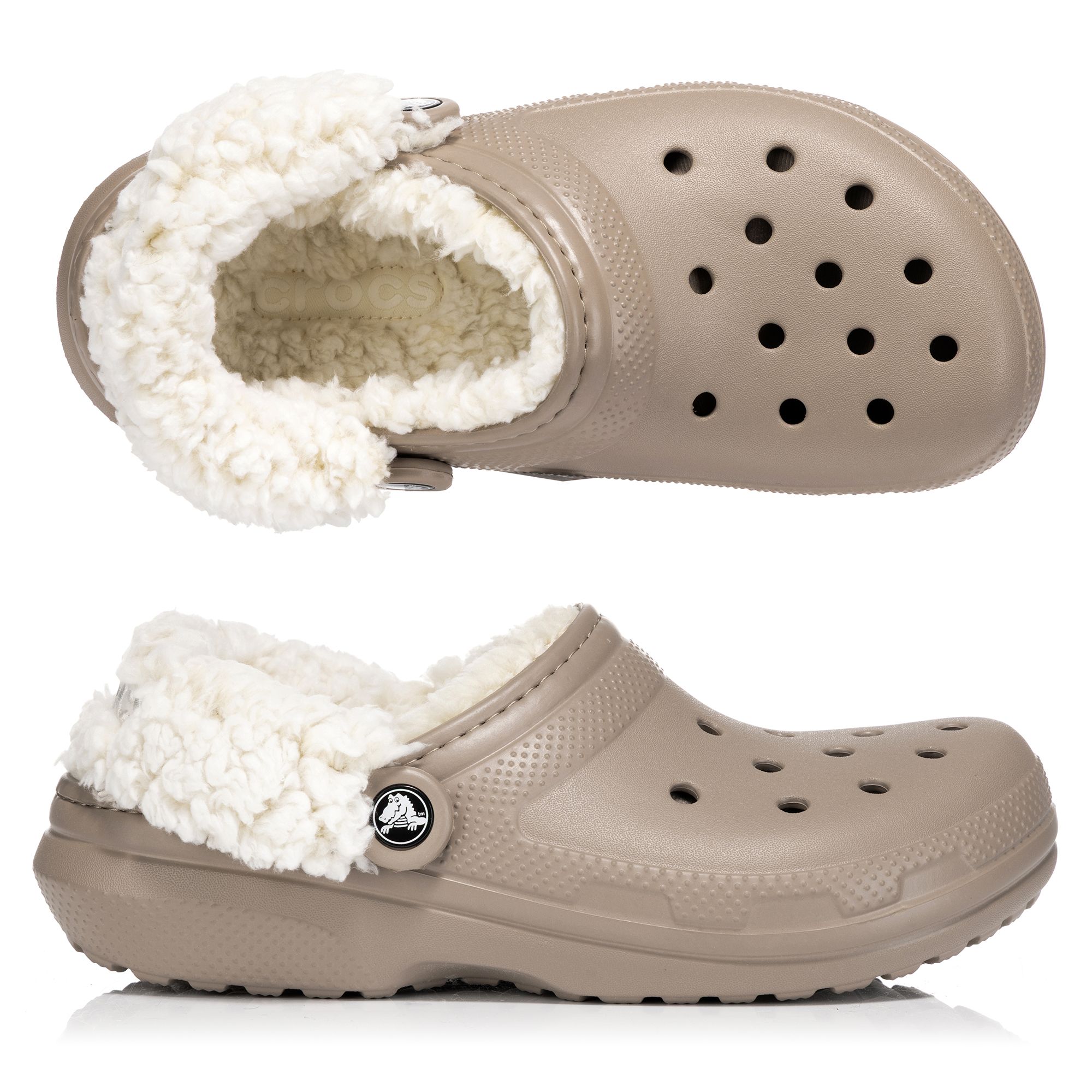 CROCS™ Damen-Cloq Classic Fleece Lined ultraleicht Dual Crocs Comfort™