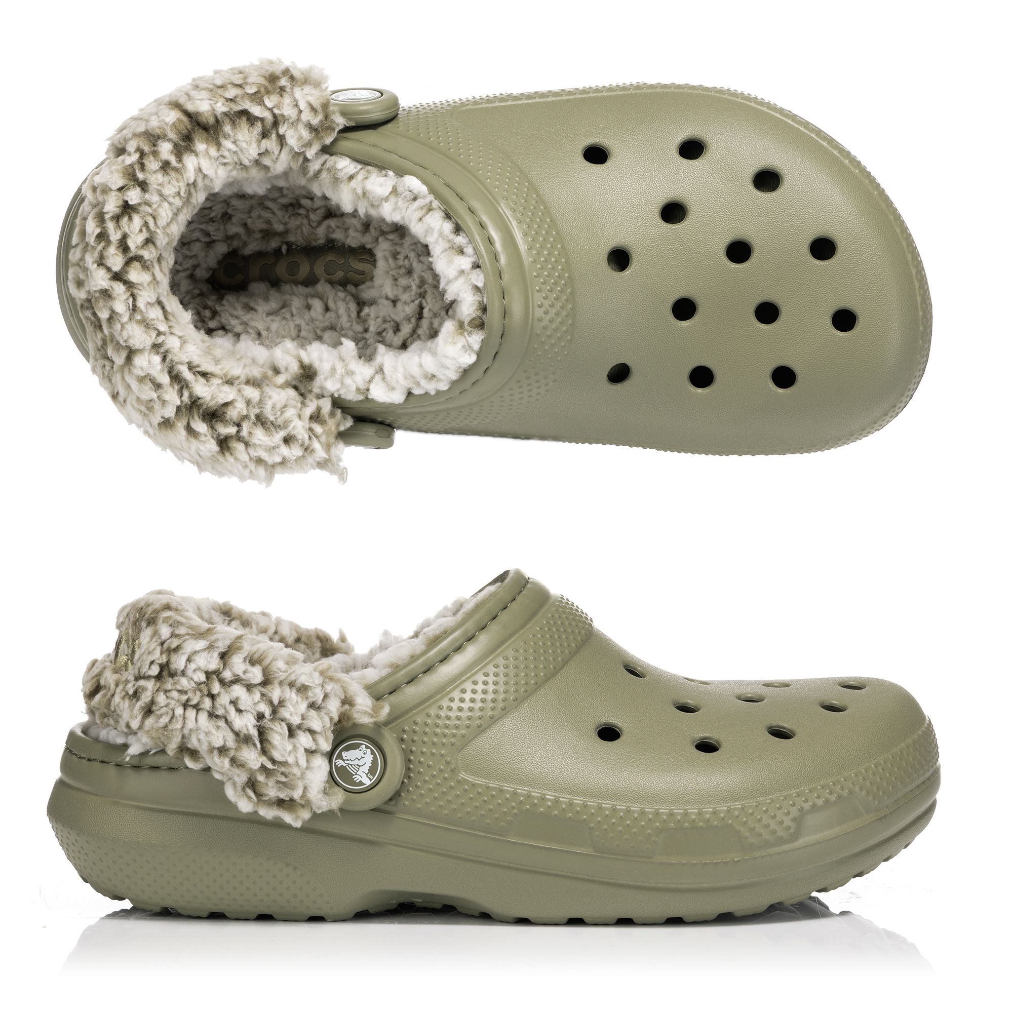 CROCS™ Damen-Cloq Classic Fleece Lined ultraleicht Dual Crocs Comfort™