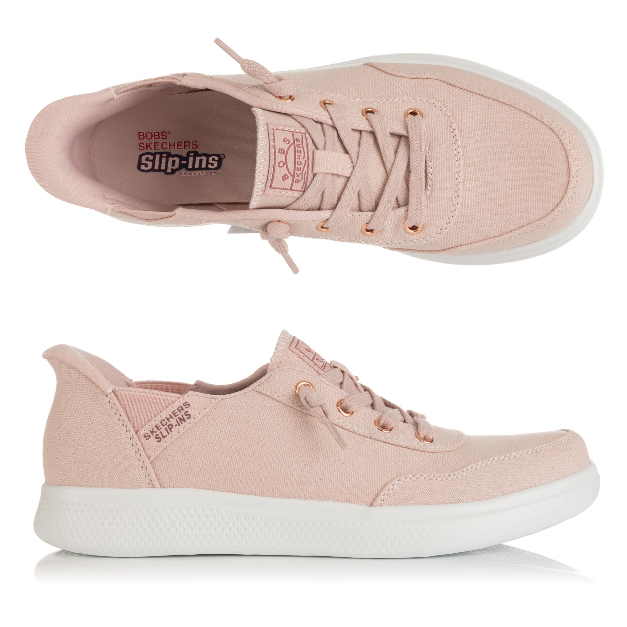 SKECHERS Damen-Halbschuh Bobs Skipper Canvas Hands Free Slip-ins®