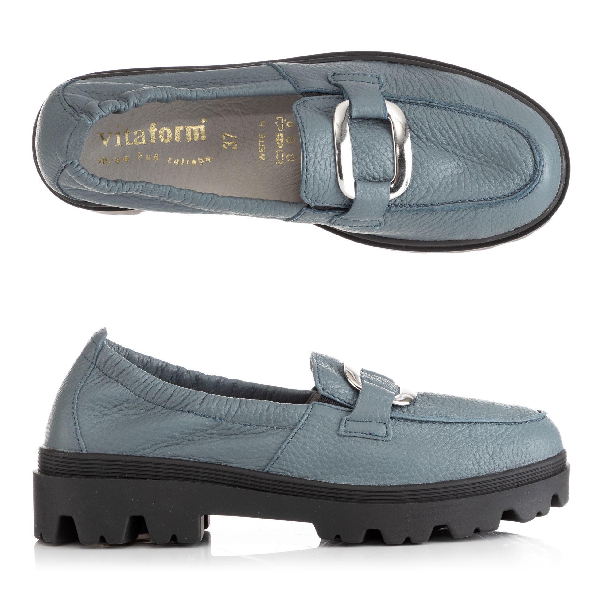 VITAFORM Damen-Slipper Hirschleder Shock Absorber Sohle Finja