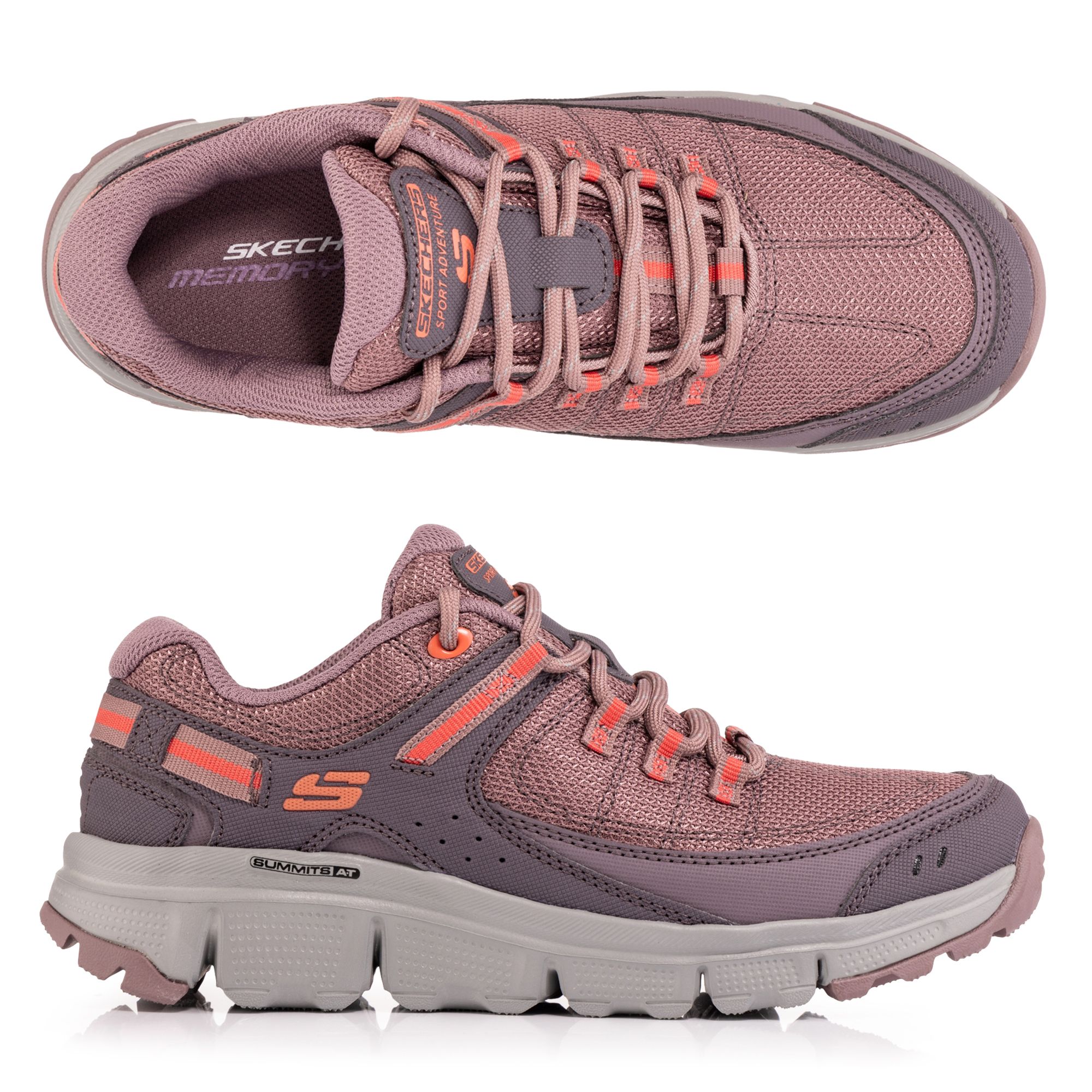 SKECHERS Damen-Schnürschuh Summits At Artists Materialmix Memory Foam