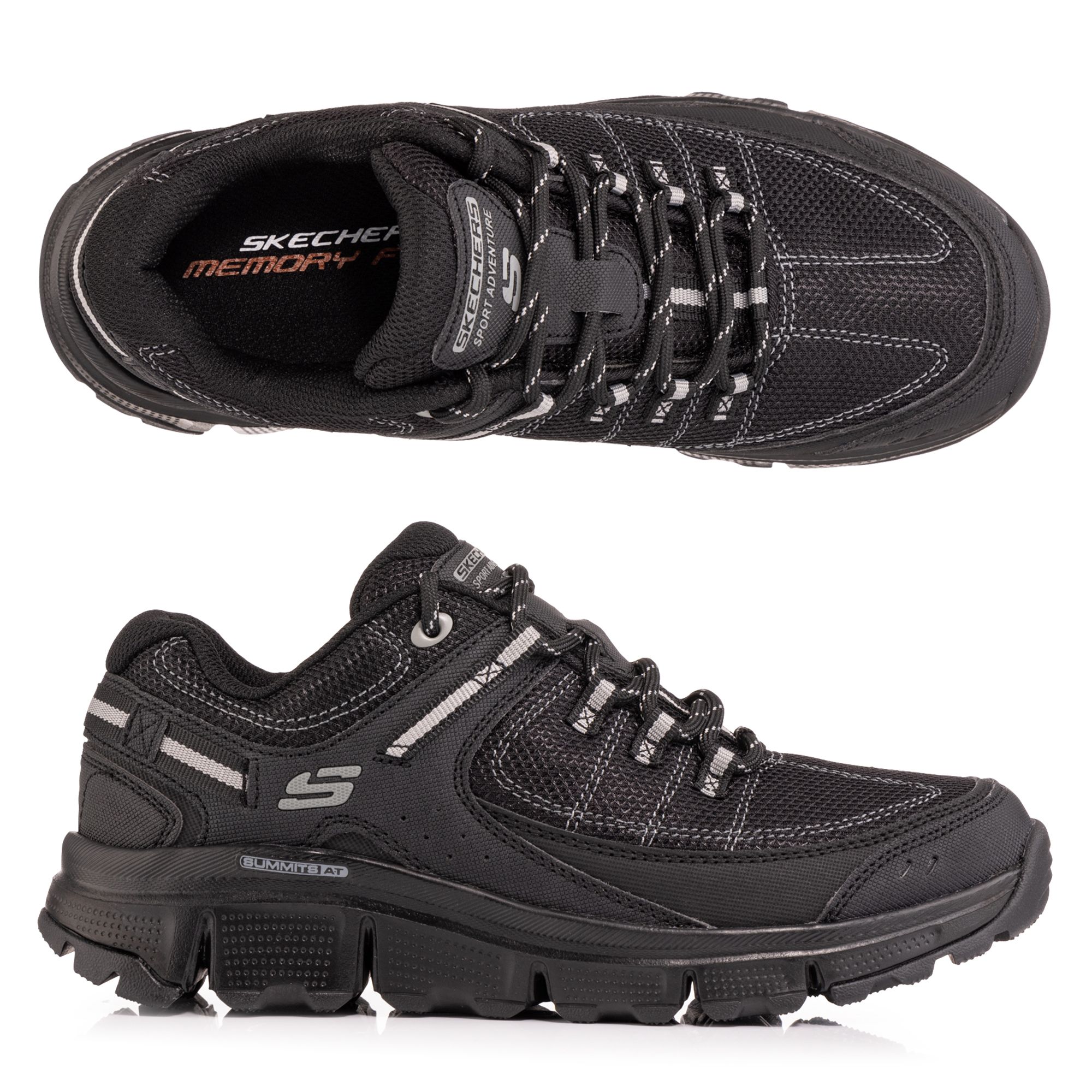 SKECHERS Damen-Schnürschuh Summits At Artists Materialmix Memory Foam