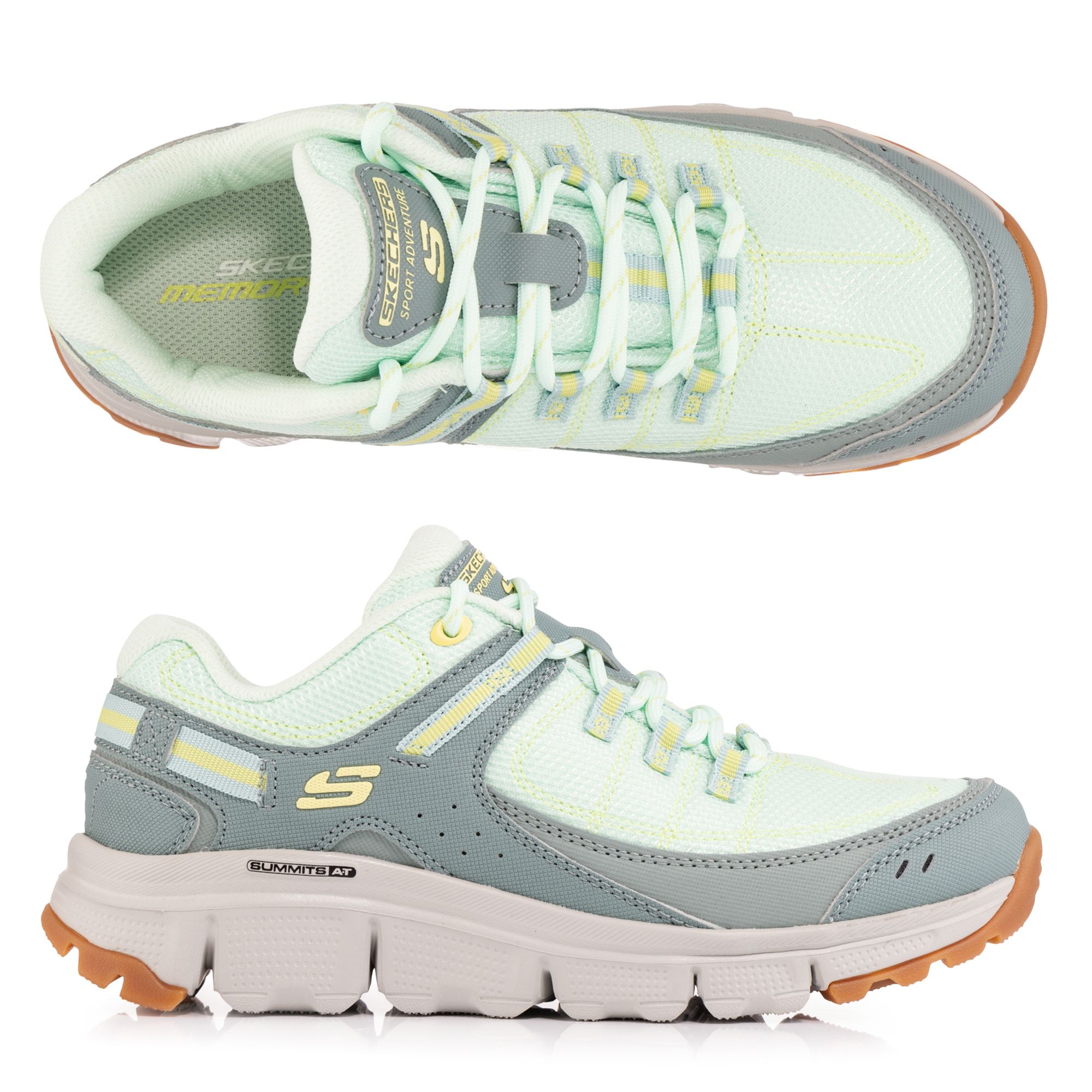 SKECHERS Damen-Schnürschuh Summits At Artists Materialmix Memory Foam