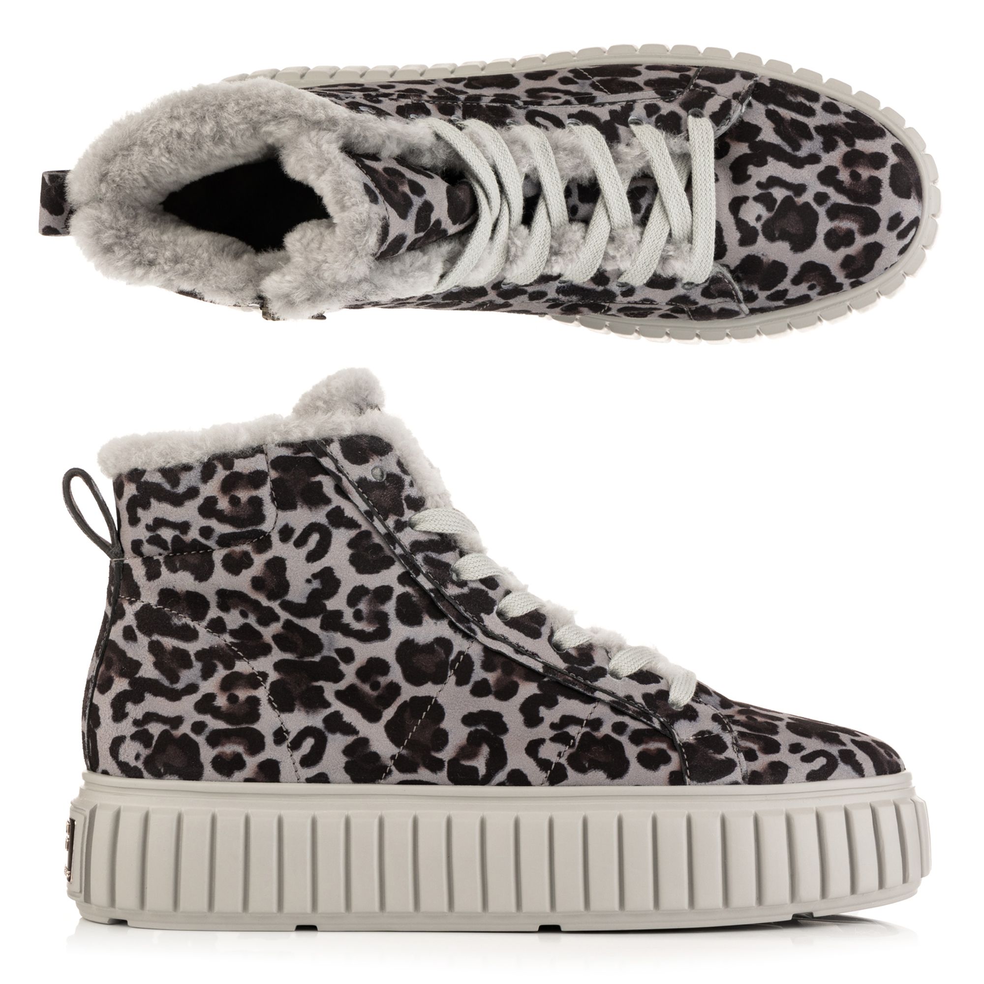 STEFFEN SCHRAUT by Kennel & Schmenger Damen-Hightop Sneaker Lammfell Reißverschluss innen