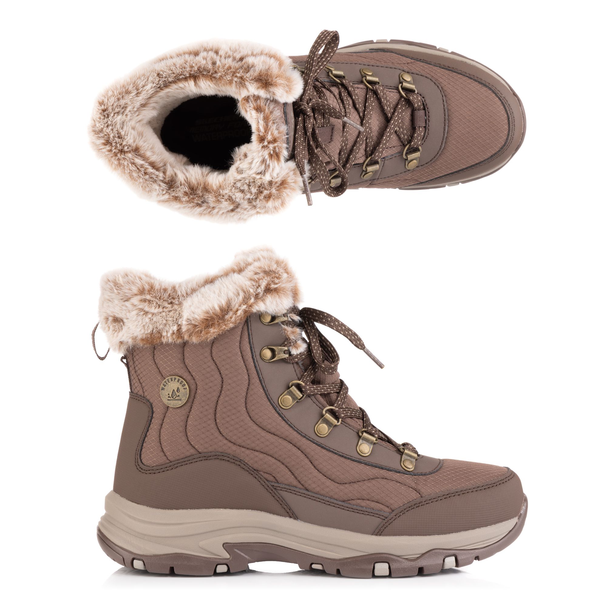 SKECHERS Damen-Stiefel Trego Stormie gefüttert rutschfest