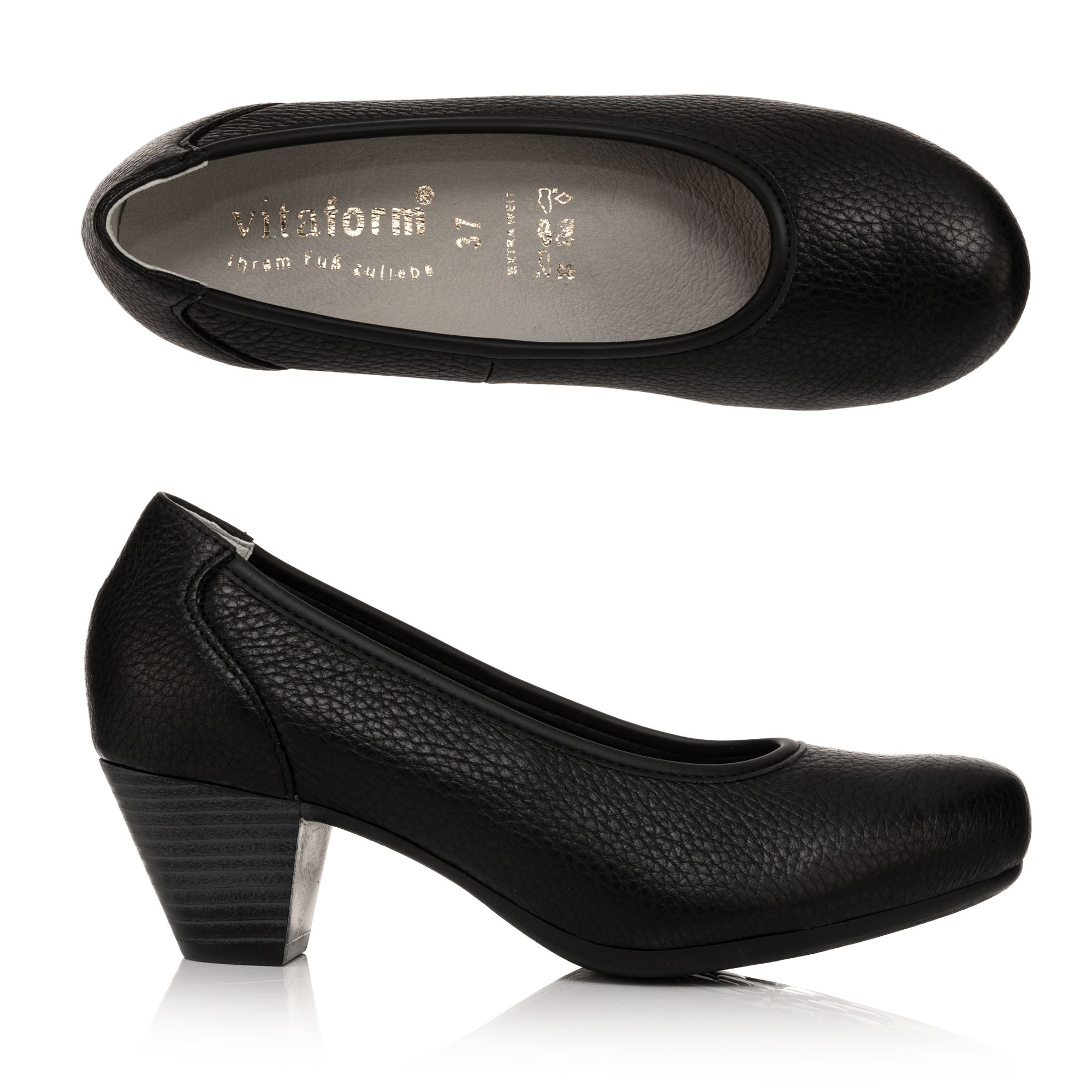 VITAFORM Damen-Pumps Hirschleder Extra Weit Sohle Lella