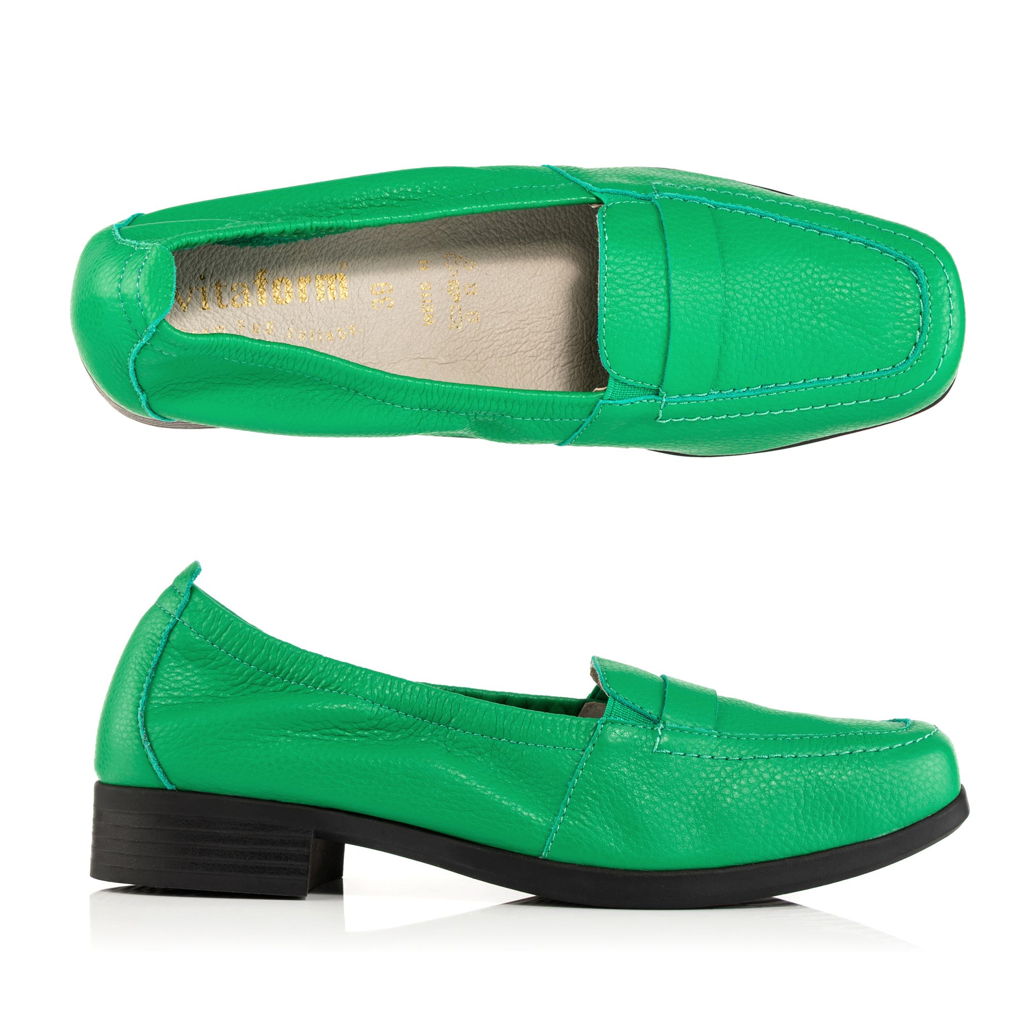 VITAFORM Damen-Slipper Hirschleder Shock-Absorber Sohle Ella