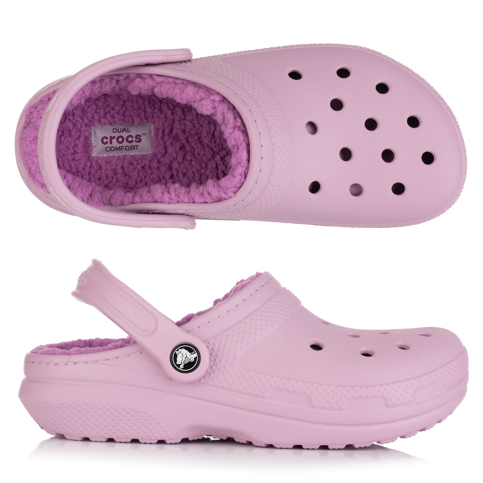 CROCS™ Damen- Clog Classic Lined Fersenriemen gefüttert