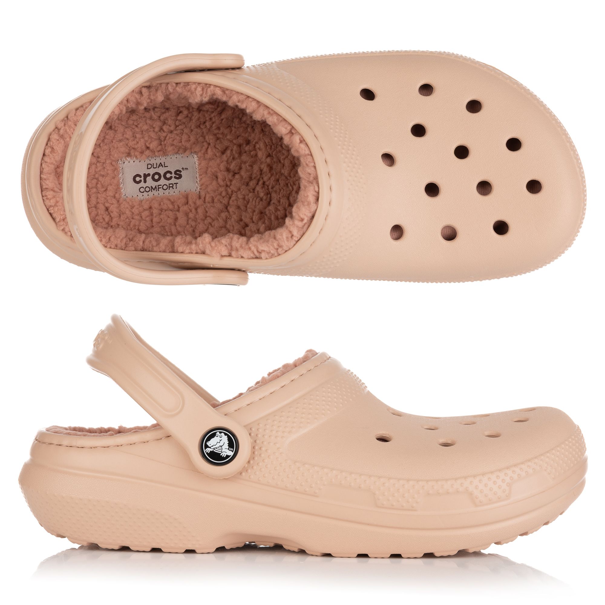 CROCS™ Damen- Clog Classic Lined Fersenriemen gefüttert