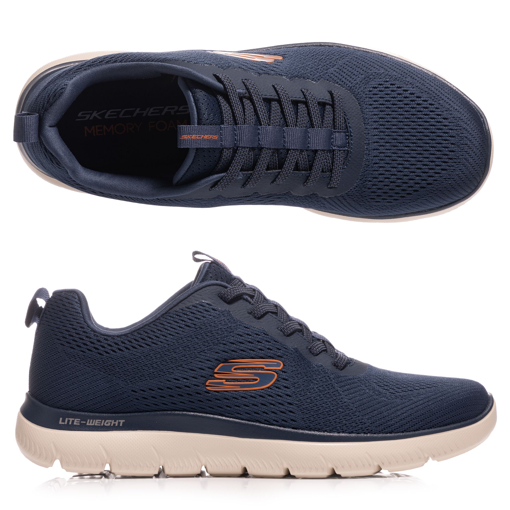 SKECHERS Herren-Sneaker Summits Eckler extraleicht Memory Foam
