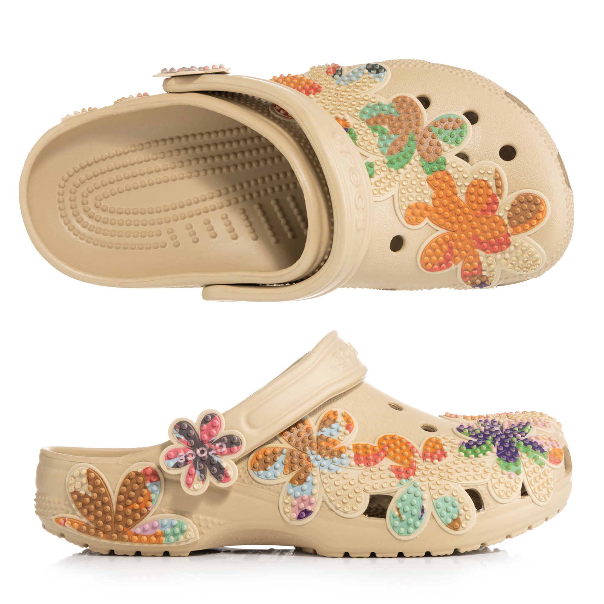 CROCS™ Damen-Cloq Classic Summer Beaded ultraleicht Blumenmuster