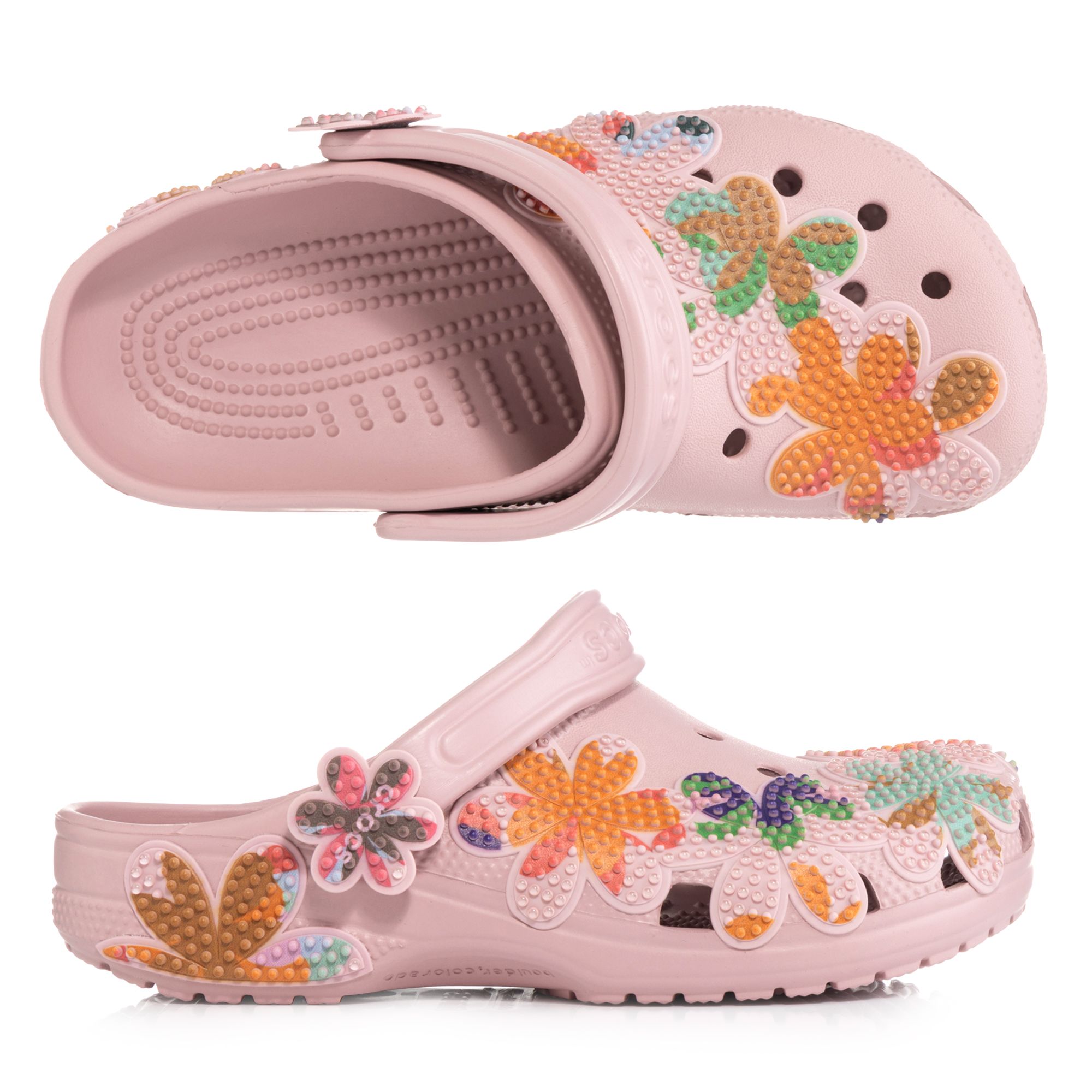 CROCS™ Damen-Cloq Classic Summer Beaded ultraleicht Blumenmuster