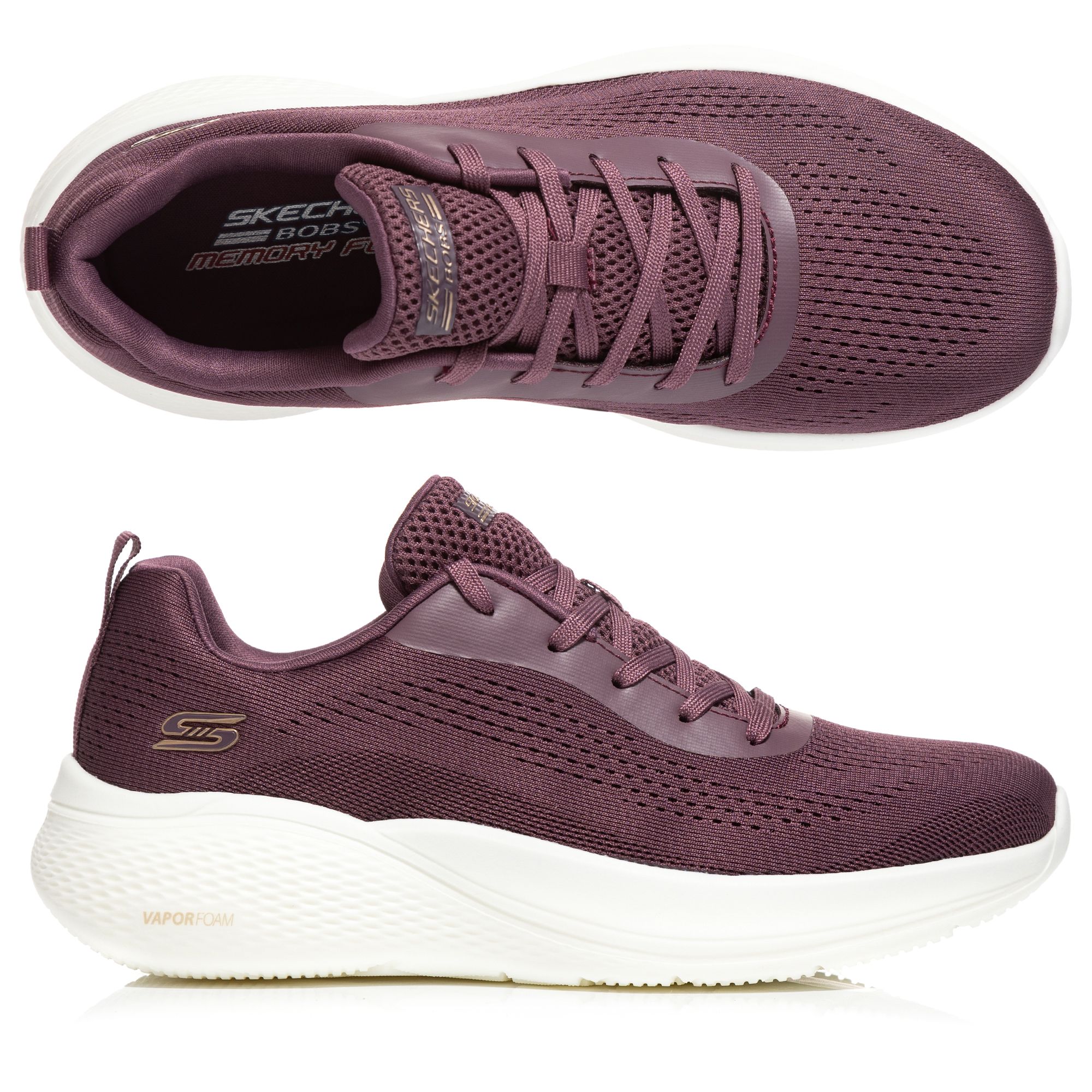 SKECHERS Damen-Sneaker Bobs Infinity Strick Memory Foam